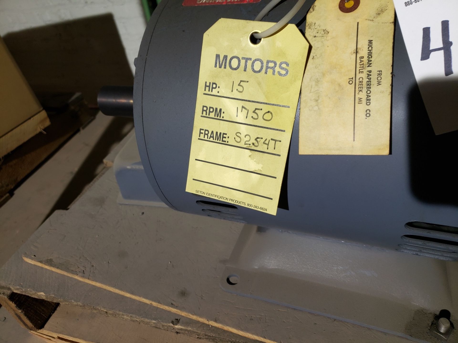 Electric Motor, HP 15, S254T Frame | Rig Fee $125 - Image 2 of 3