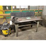 Weld Table W/Vise, 31" x 65" x 1/4"