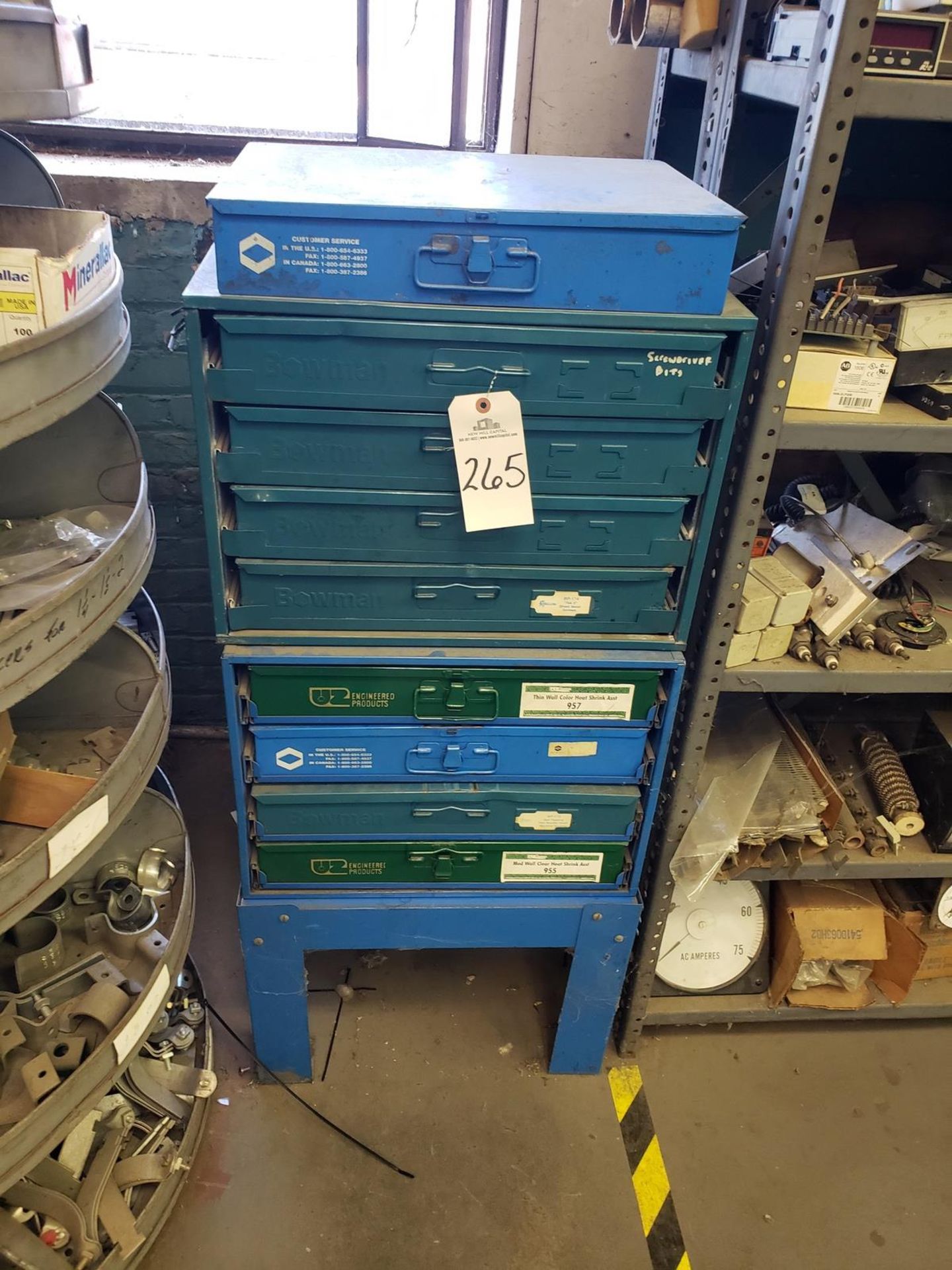 Lot of Parts Storage Bins W/Contents | Rig Fee $185
