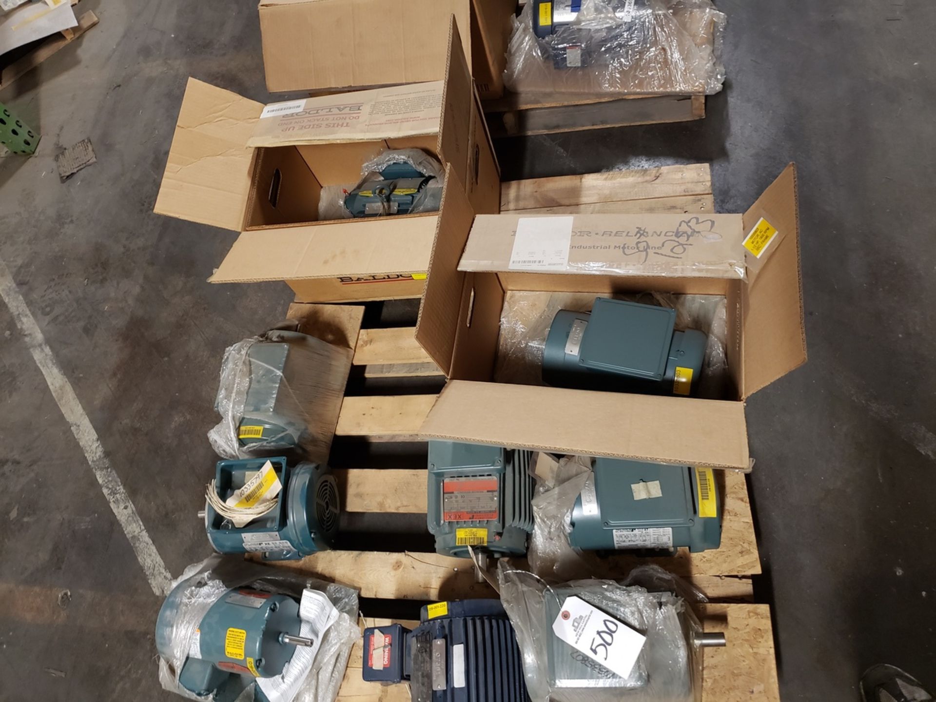 Pallet Lot Spare Parts, Electric Motors | Rig Fee $125