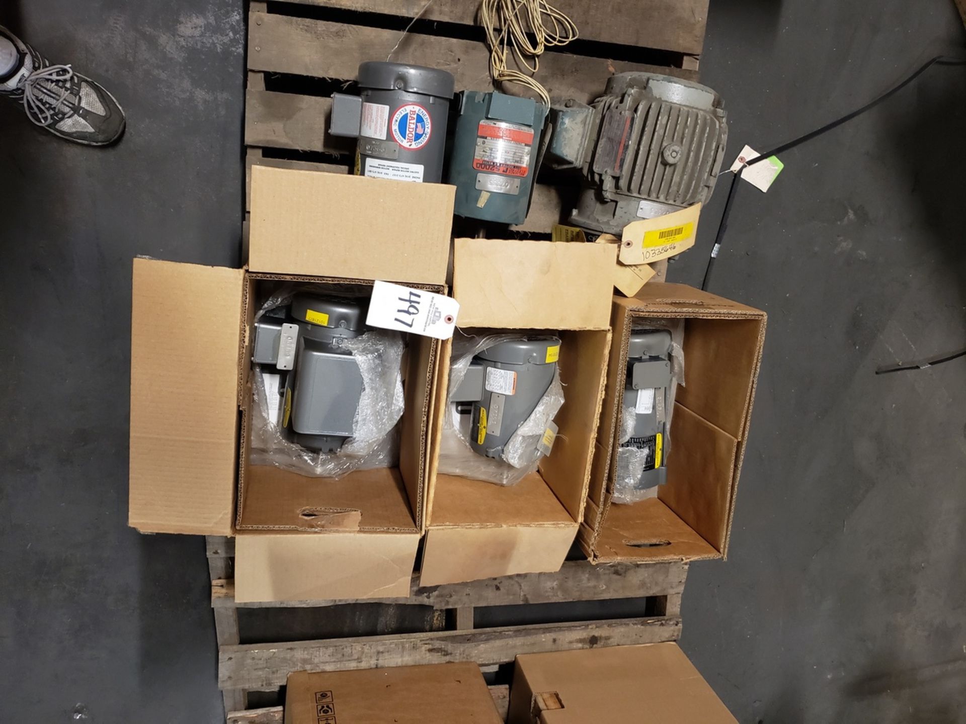 Pallet Lot Spare Parts, Electric Motors | Rig Fee $125
