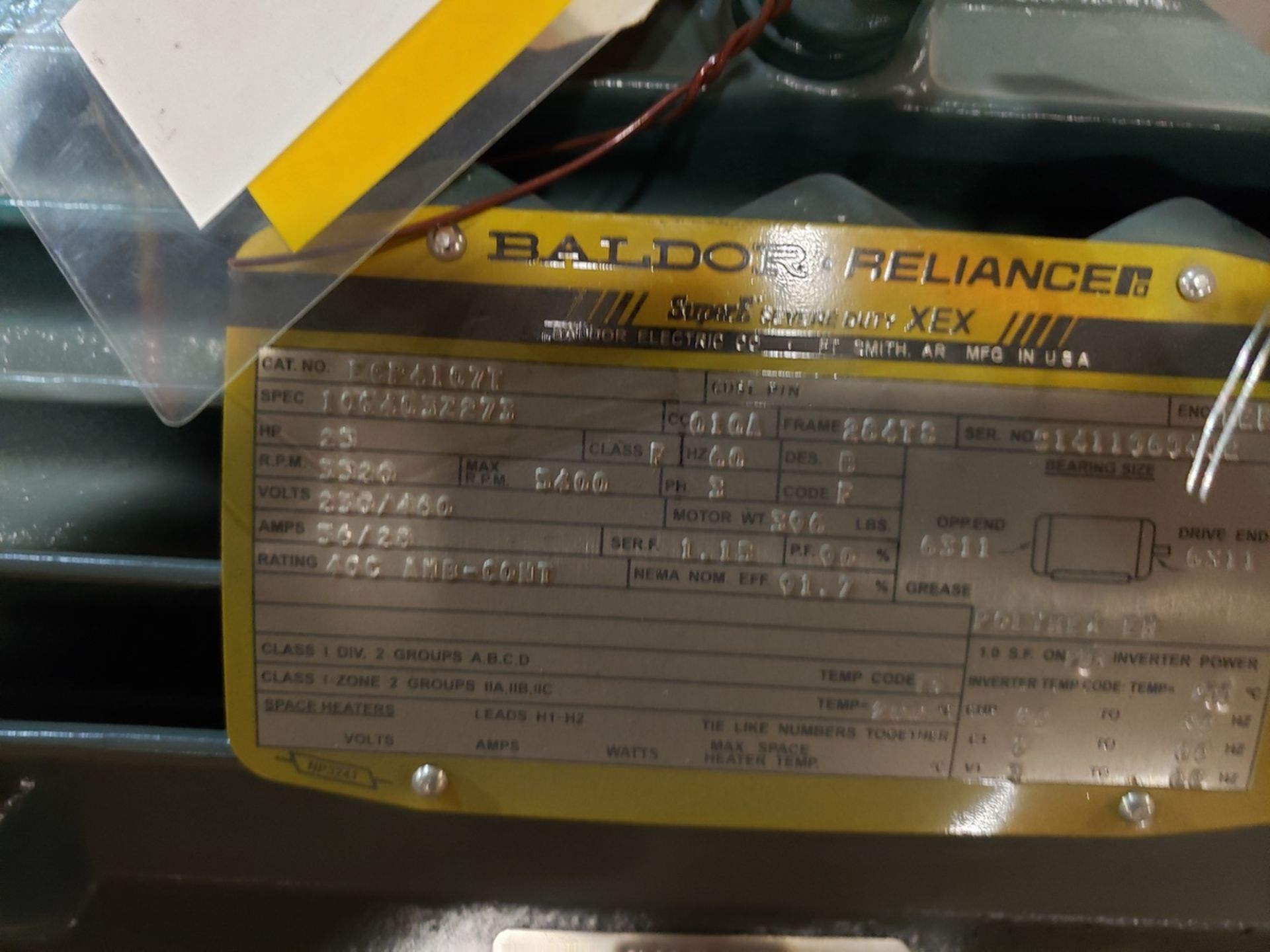 Baldor Motor, 25 HP, 284TS Frame | Rig Fee $125 - Image 2 of 2