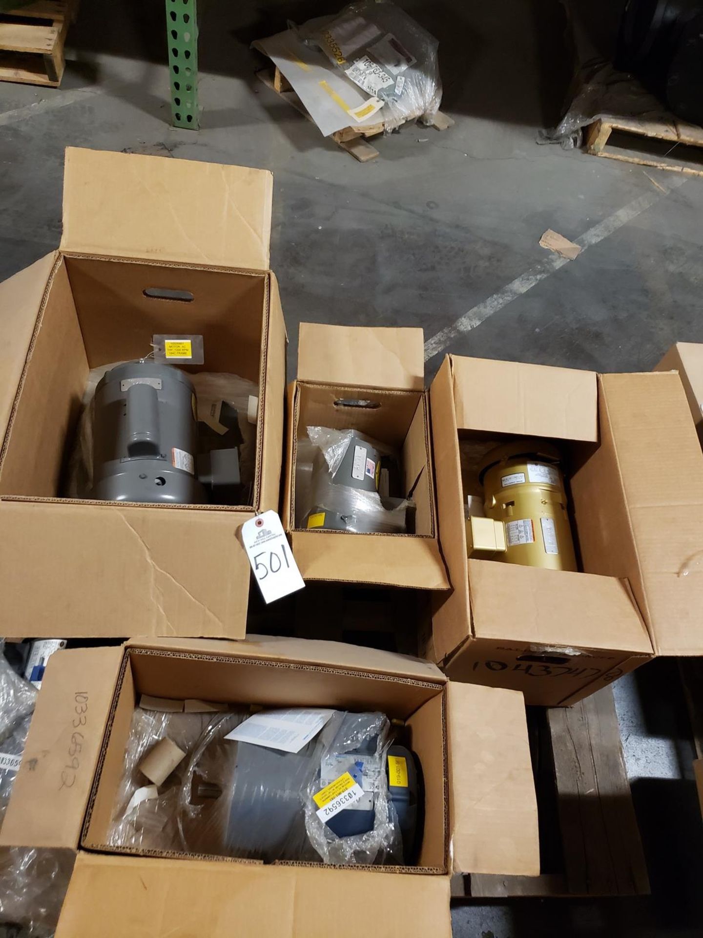 Pallet Lot Spare Parts, Electric Motors | Rig Fee $125