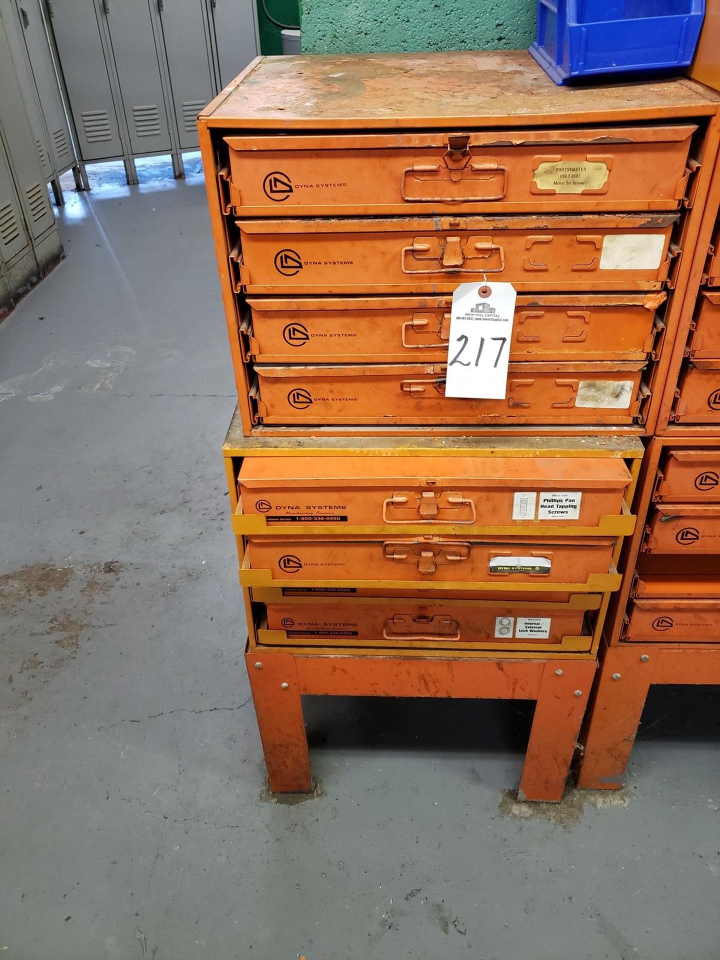 Lot of Parts Storage Bins W/Contents | Rig Fee $125