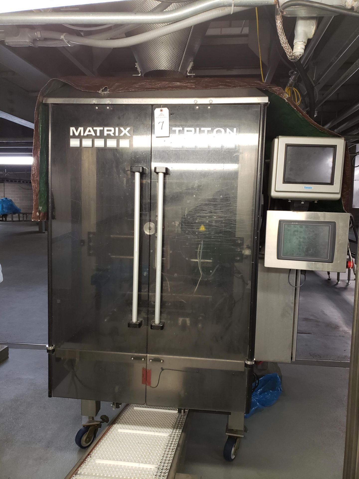 Matrix Triton 3348 Vertical Form-Fill-Seal Packaging Machine, S/N SB08191 | Rig Fee $750