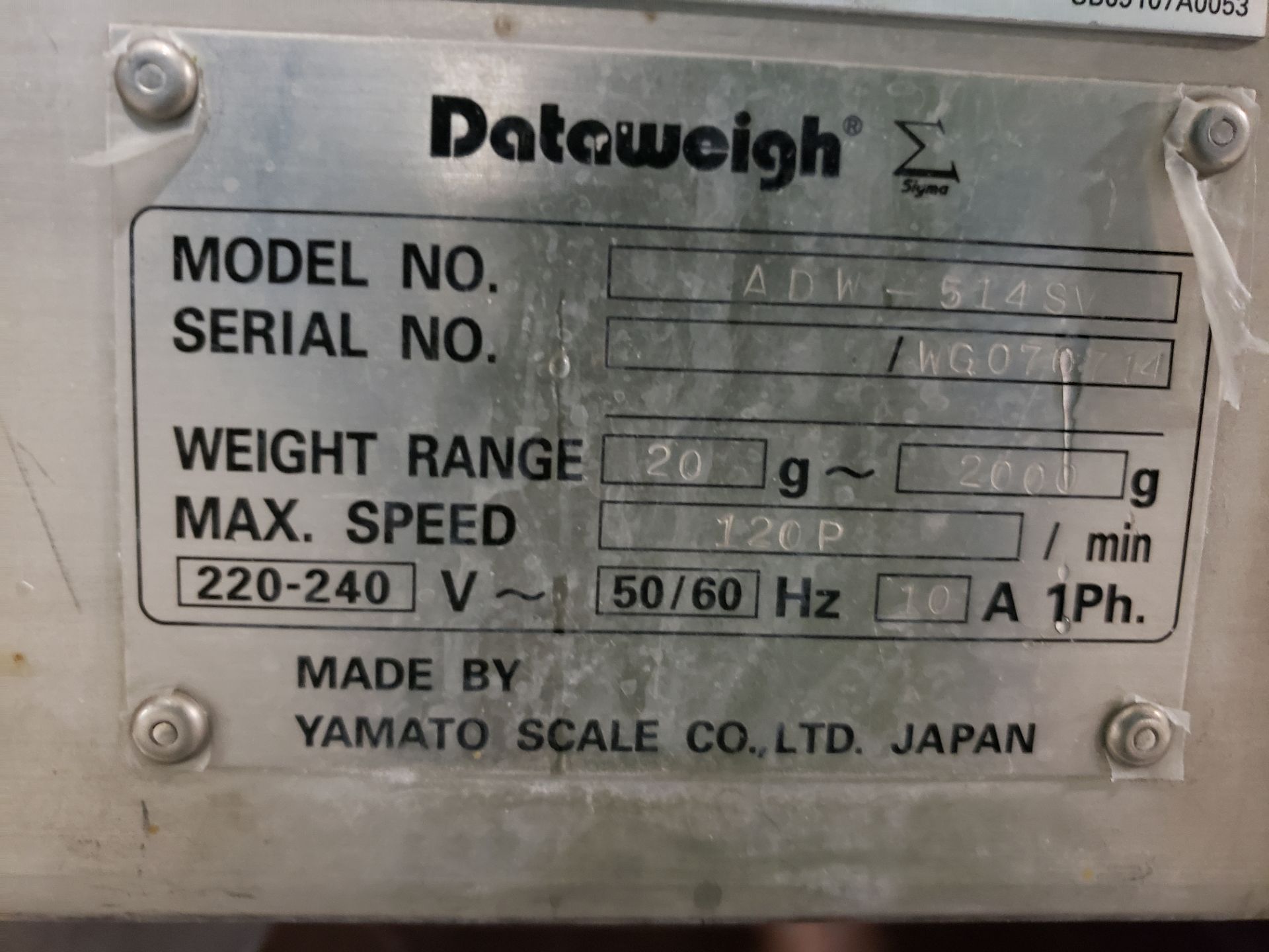 Yamato Dataweigh 14-Head Dimple Bucket Multi-head Scale, Model ADW-514SV, S/N WG0707 | Rig Fee $2000 - Image 2 of 6