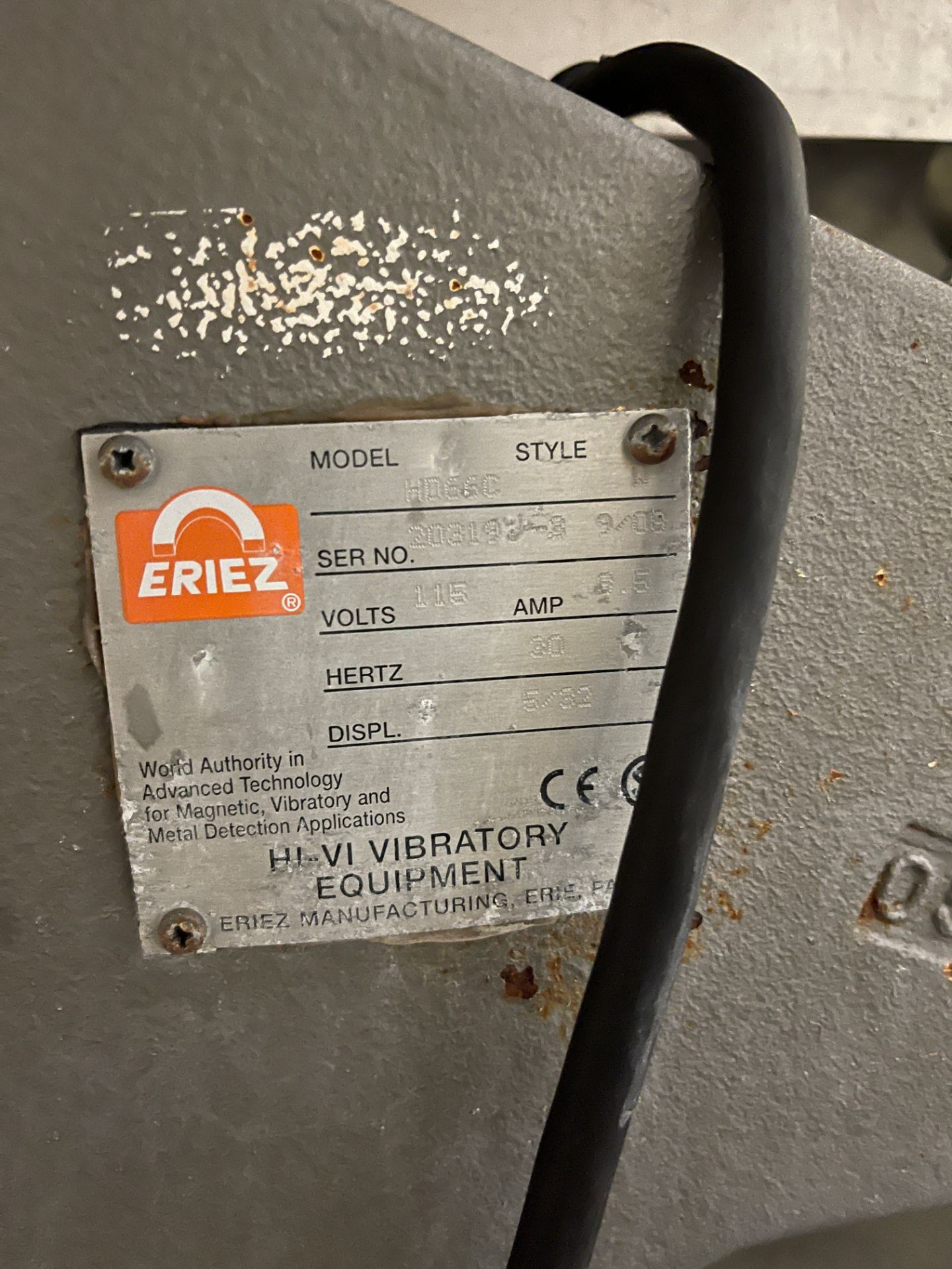 Eriez HD66C - W 12" High Deflection Vibratory Feeder, S/N 203193-3 | Rig Fee $500 - Image 3 of 3