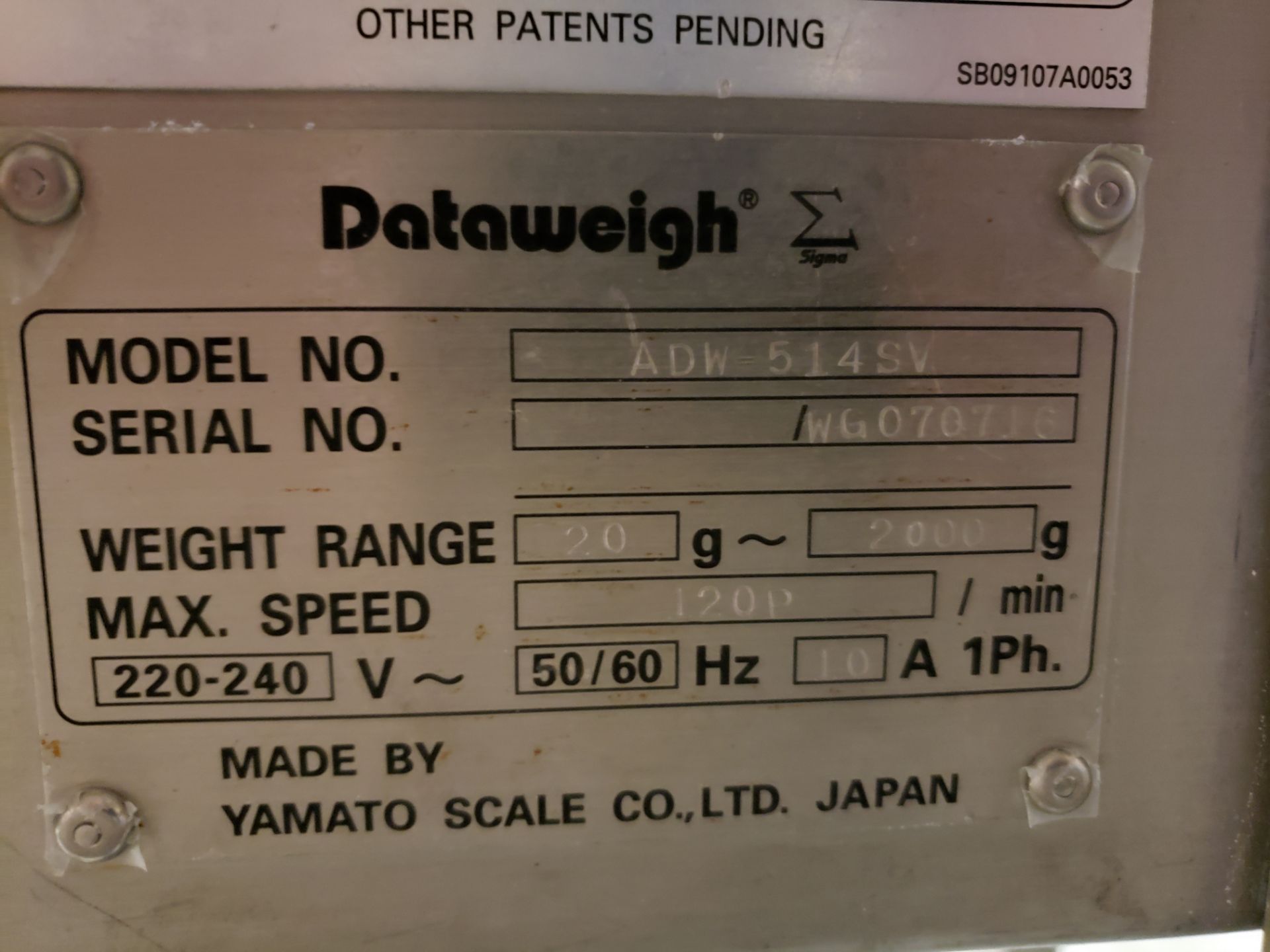 Yamato Dataweigh 14-Head Dimple Bucket Multi-head Scale, Model ADW-514SV, S/N WG0707 | Rig Fee $2000 - Image 3 of 8