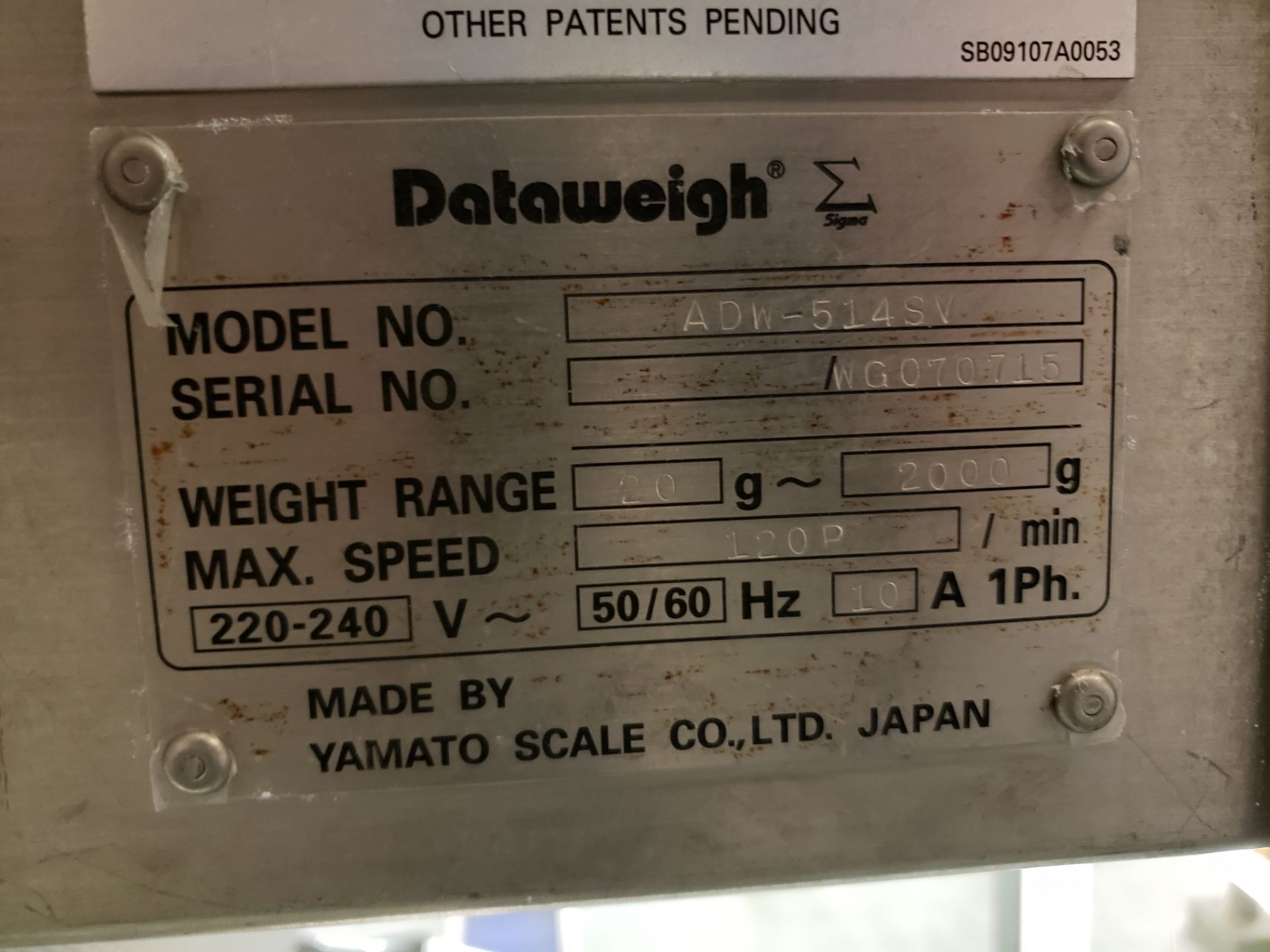 Yamato Dataweigh 14-Head Dimple Bucket Multi-head Scale, Model ADW-514SV, S/N WG0707 | Rig Fee $2000 - Image 3 of 7