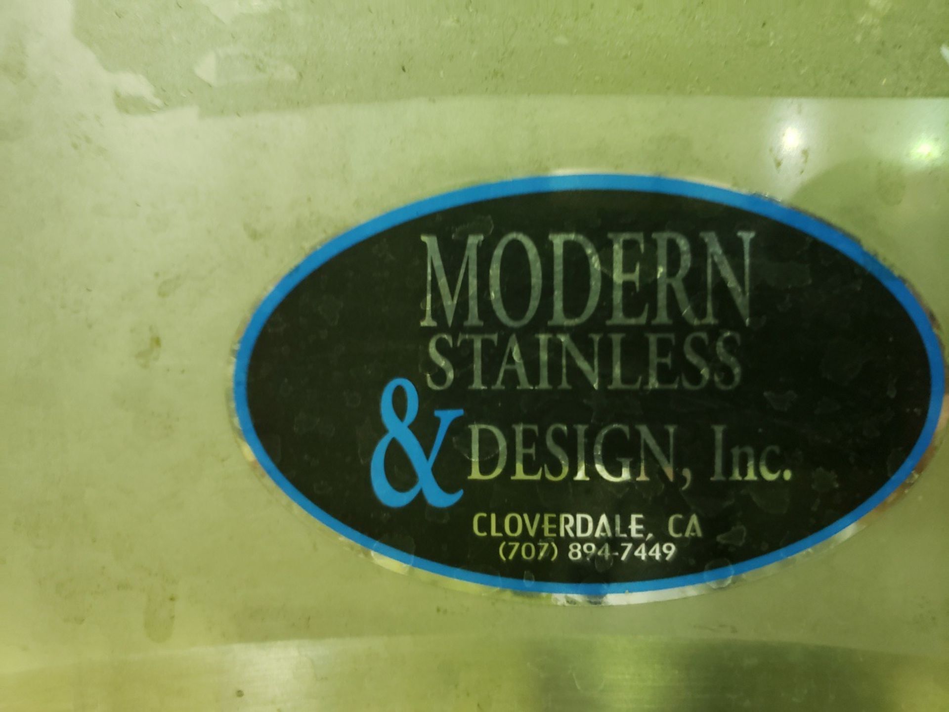 Modern Stainless 1,180 Gallon Slope Bottom, Jacketed Stainless Steel Holding Tank, | Rig Fee $800 - Image 2 of 4