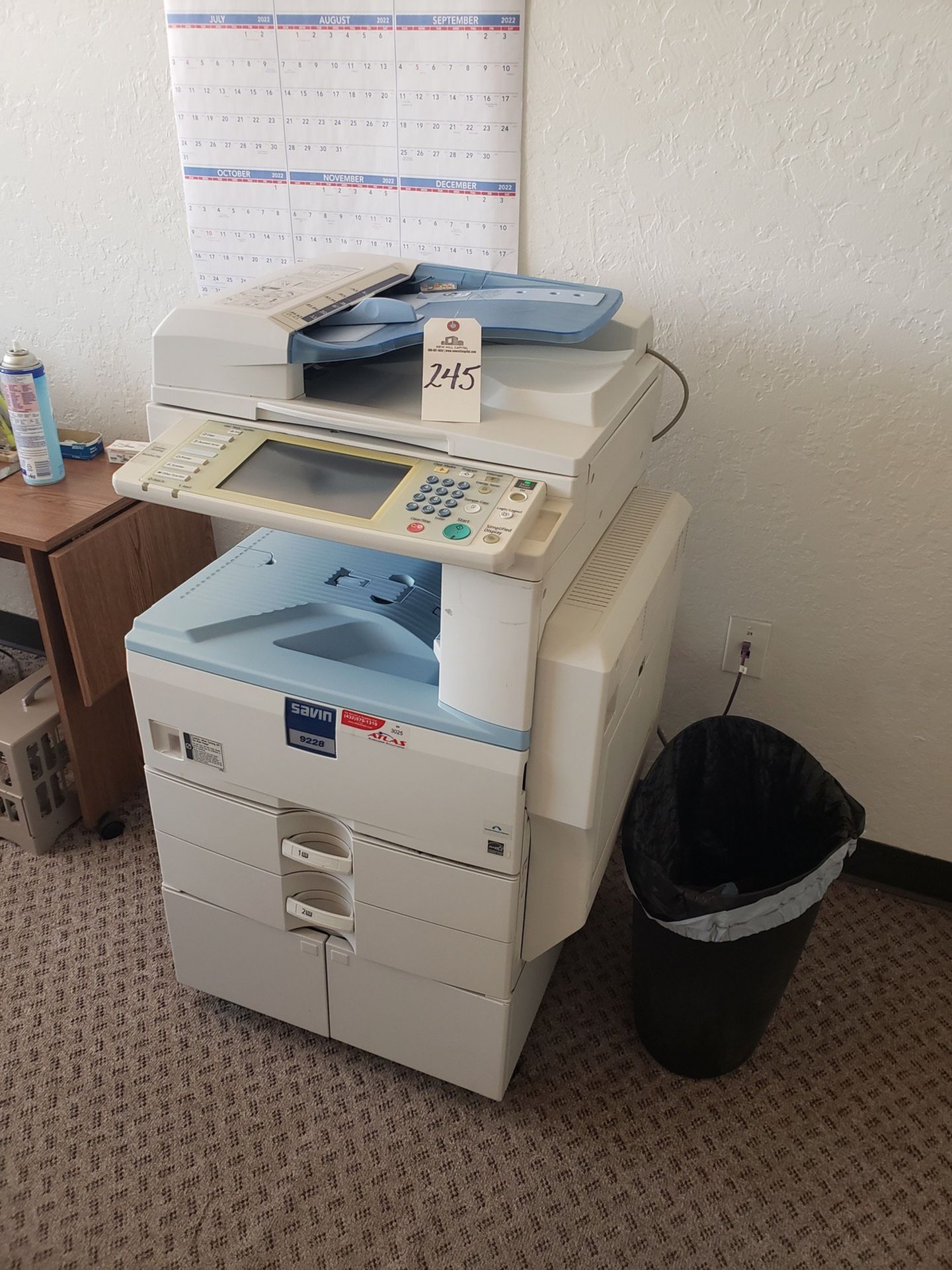 Ricoh Aficion Savin Color Copier, M# 9228, S/N V8205302522 | Rig Fee $100