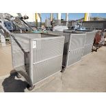 Lot of (3) Stainless Steel Mesh Transfer Carts | Rig Fee $50