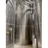 CSC 9,000 Gallon 316 Stainless Steel Dimple Band Jacket Holding Tank, 9' 6" O.D X 1 | Rig Fee $3500
