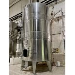 CSC 7,000 Gallon 316 Stainless Steel Dimple Band Jacket Holding Tank, 8' 8" O.D X 1 | Rig Fee $3000