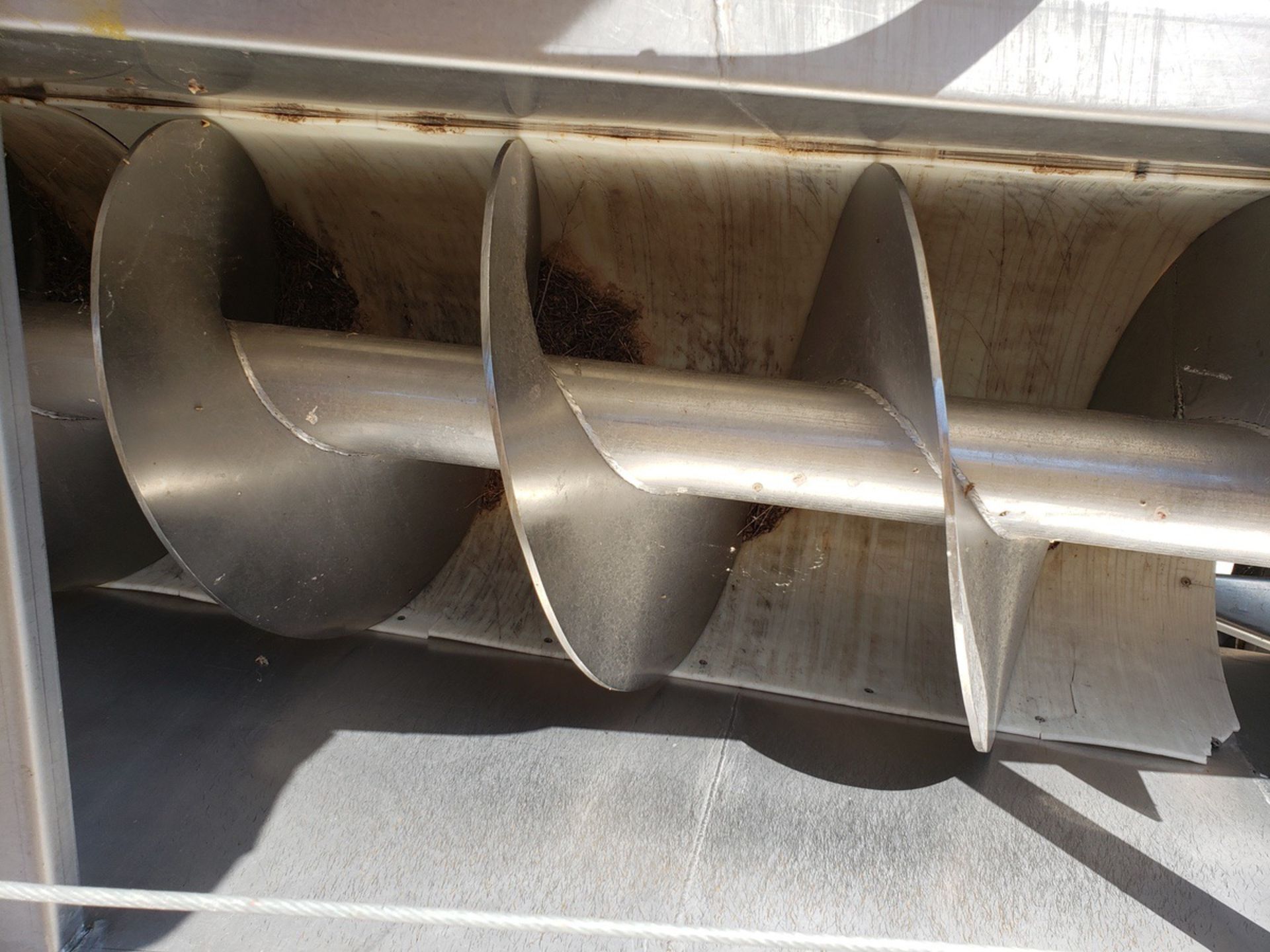 Mercier-Sanchez Stainless Steel Bulk Receiver Hopper, W/ 18" X 22' Auger Feed Conve | Rig Fee $2500 - Image 3 of 7