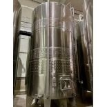CSC 7,000 Gallon 316 Stainless Steel Dimple Band Jacket Holding Tank, 8' 8" O.D X 1 | Rig Fee $3000