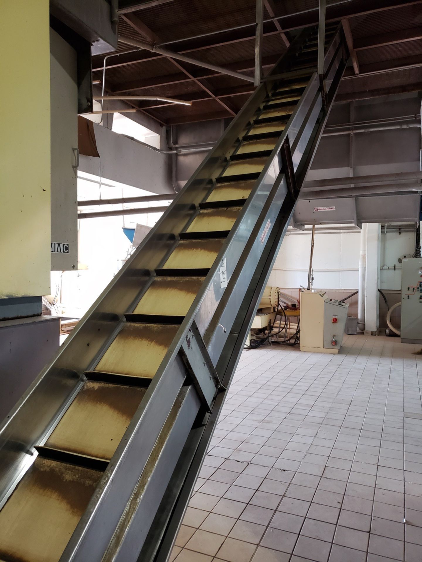 16" X 60' Pleated Belt Elevator Conveyor | Rig Fee $1500