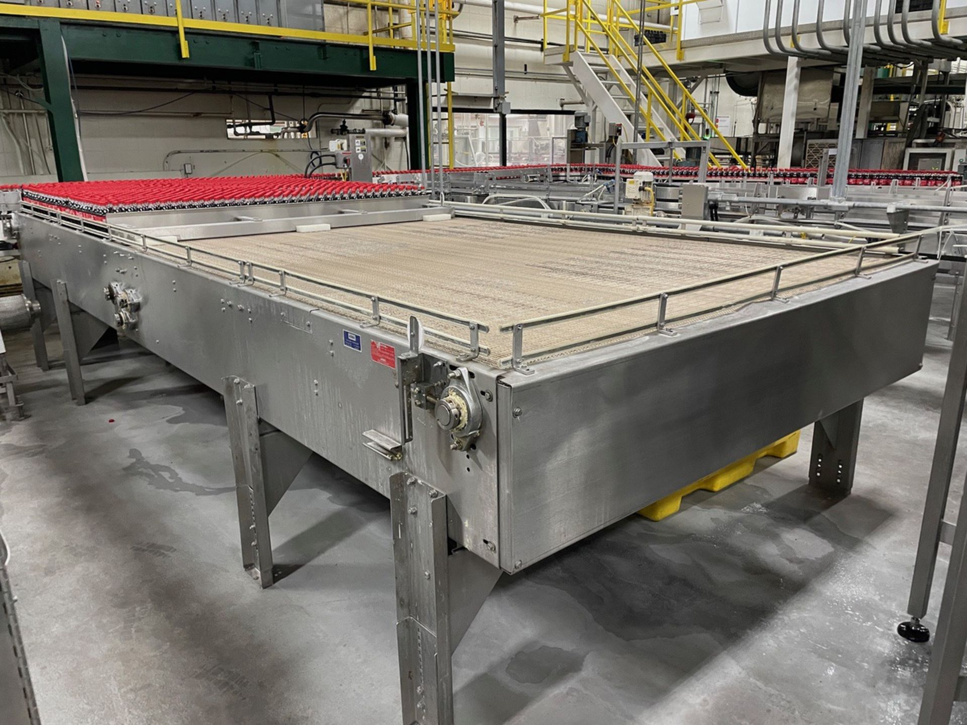 Ambec Stainless Steel Accumulation Table, Approx 8ft W Belt x 20ft OAL | Rig Fee $1250