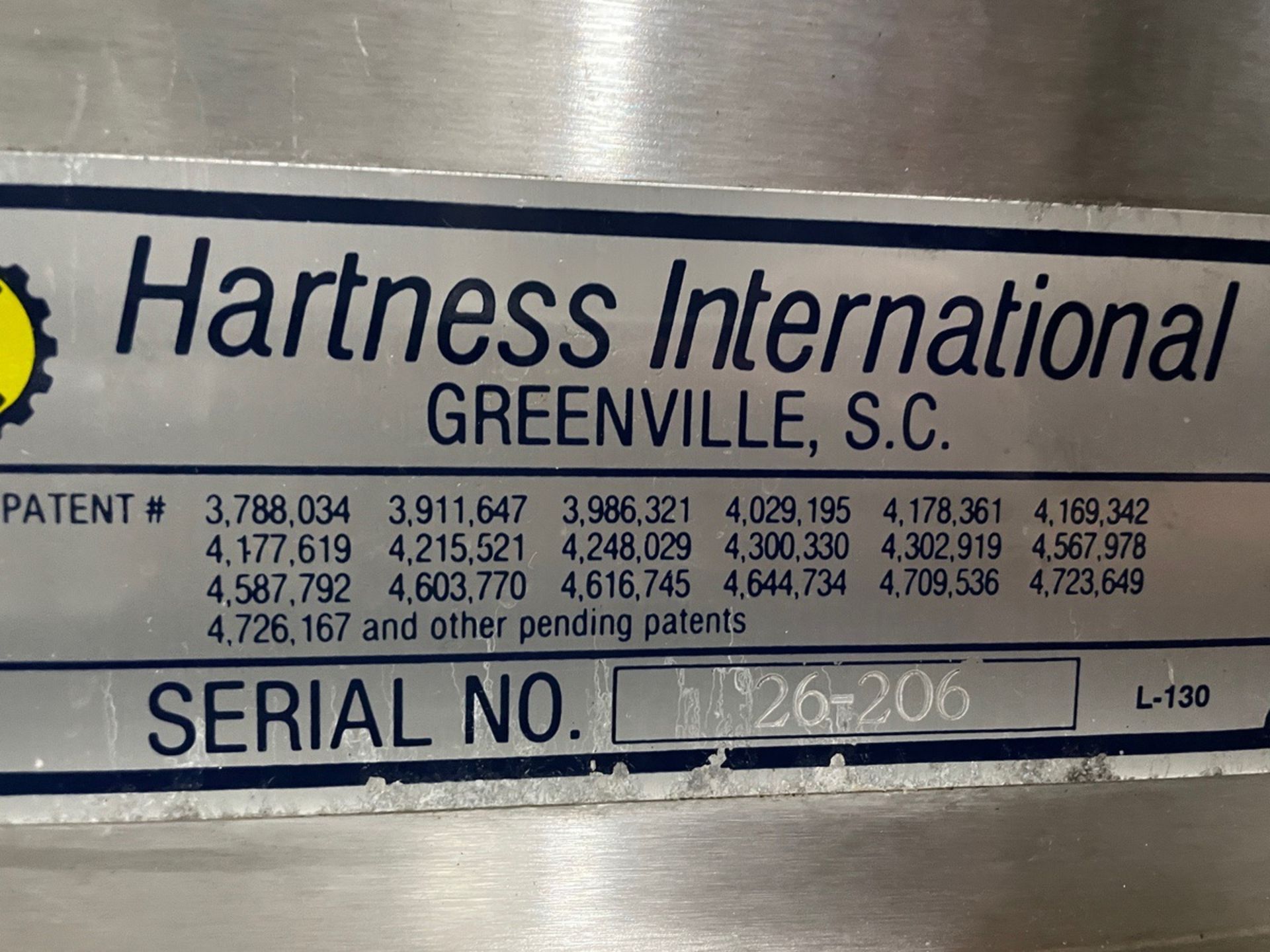 Hartness Model 2600 Case Packer, Setup for 0.5L 6-Packs, S/N: 26-206 | Rig Fee $1250 - Image 7 of 7