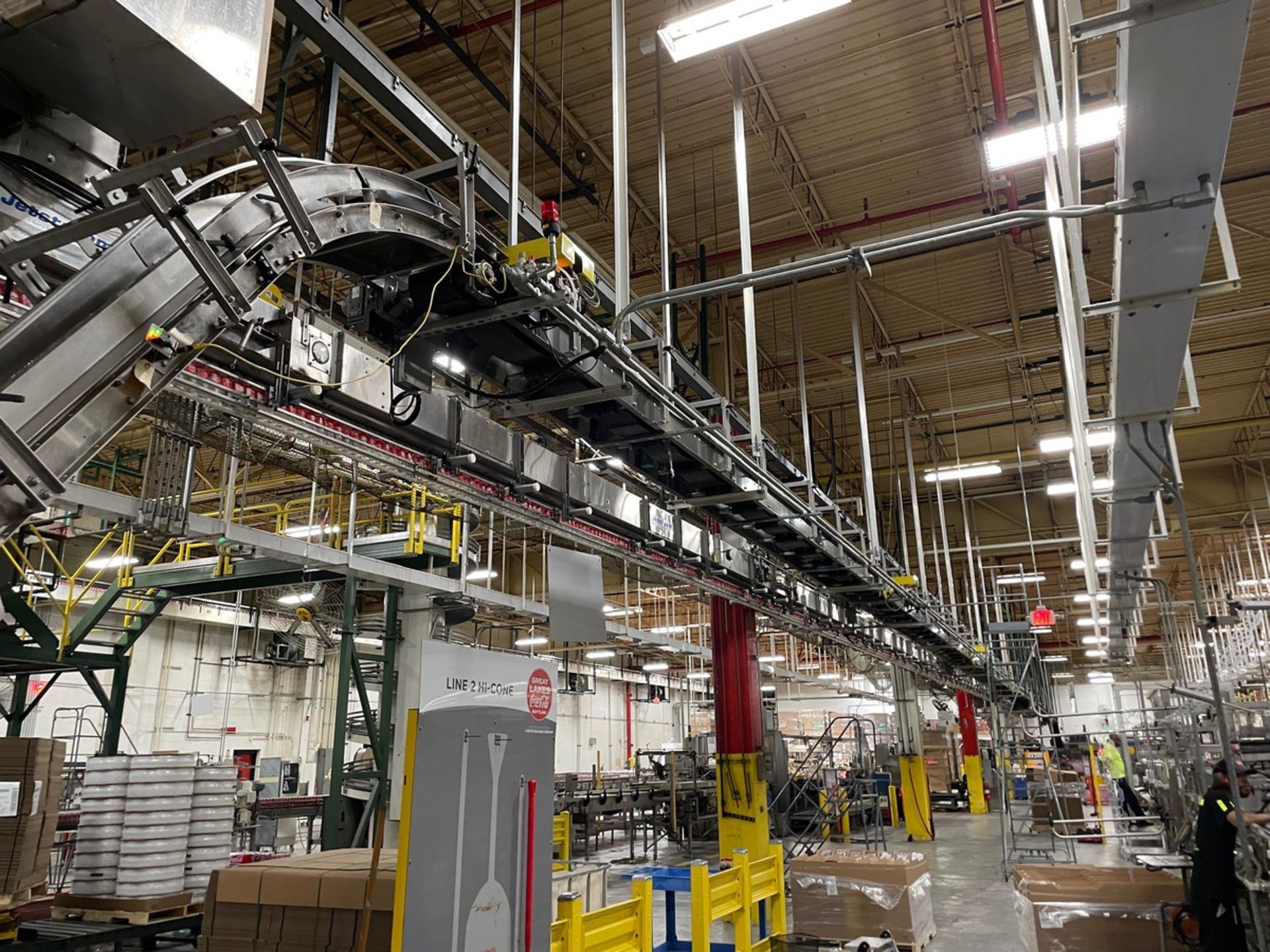 Overhead Powered Belt Shell Conveyor, Total 210 ft OAL, Approx 90ft Late Model Sentr | Rig Fee $3500