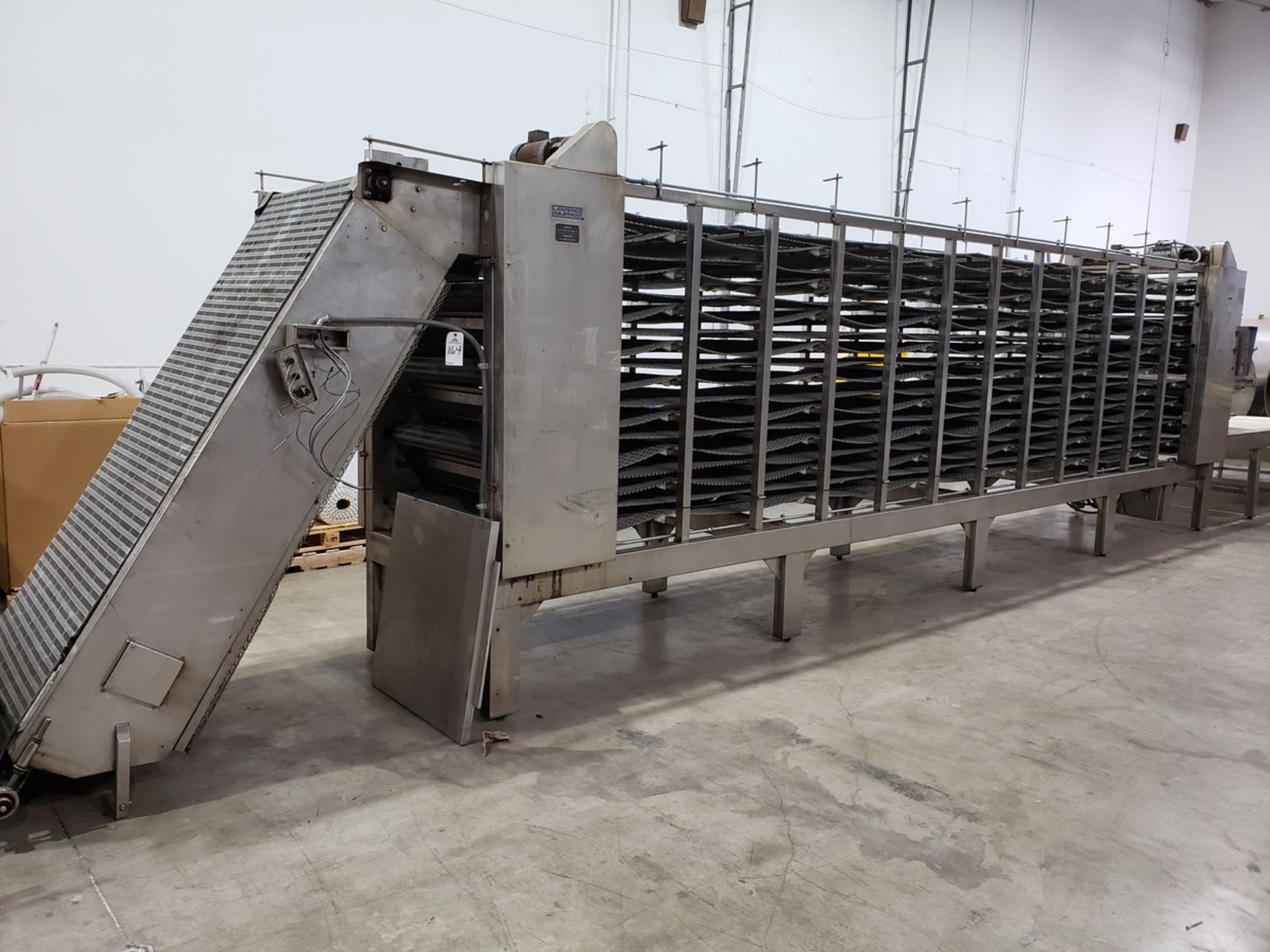 Lawrence Equipment 5 Level Reciprocating Flow Tortilla Cooler, M# 0CC3625-50, S/N C | Rig Fee: $3200