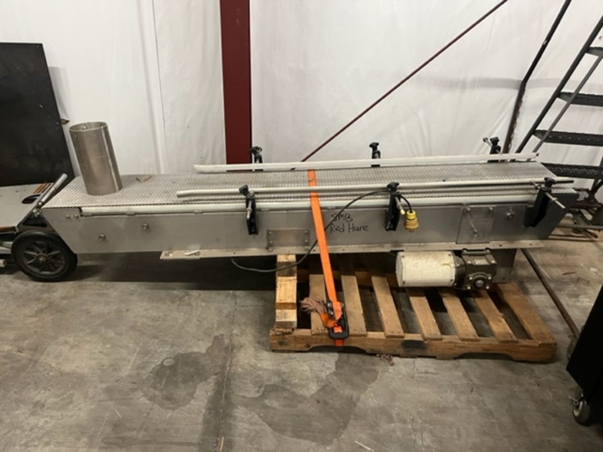 Approx 8ft x 15in Conveyor, with Drive | Rig Fee $50