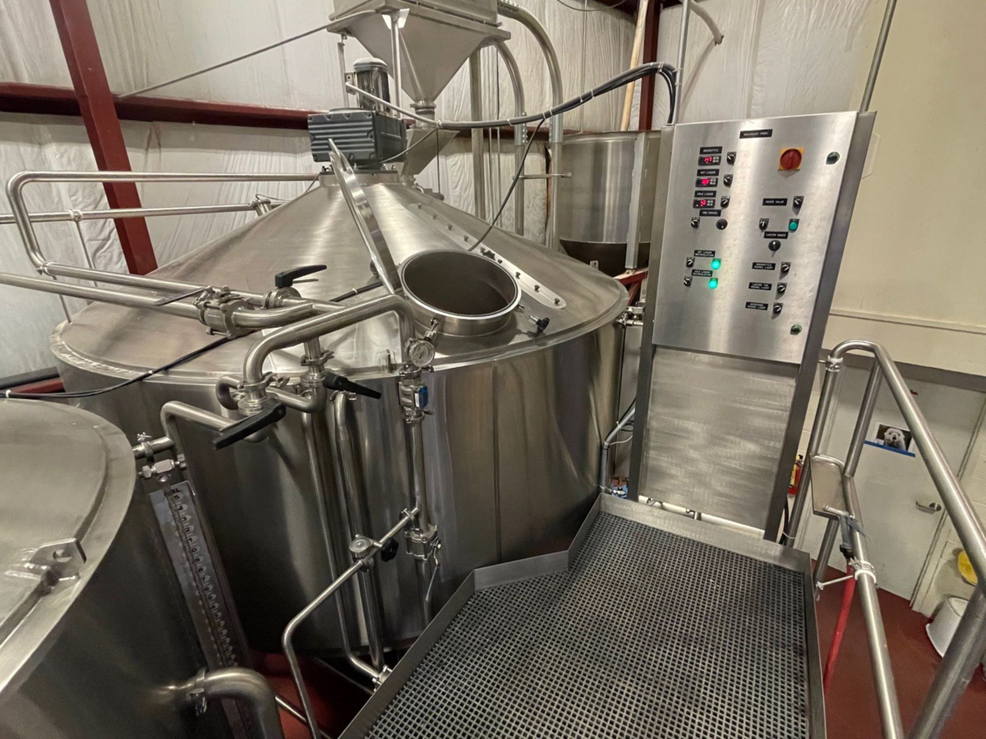 2015 Specific Mechanical 40 BBL 3-Vessel Brewhouse, Oversized Mash/Lauter Tun w/ Ra | Rig Fee $7000 - Image 14 of 21