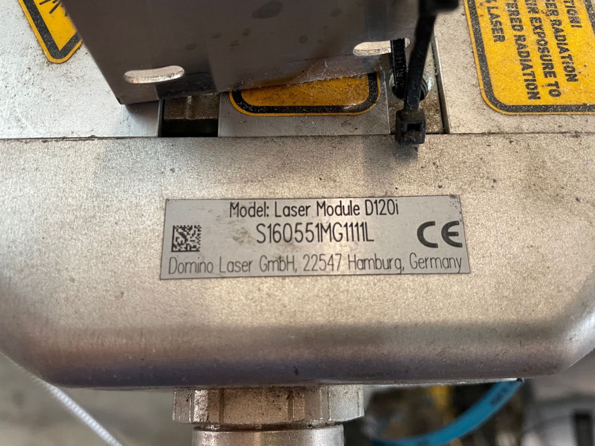 Domino Model D120i, Serial No. S160551MG1111L Laser Coder With Fume Extractor and 4 | Rig Fee $350 - Image 5 of 5