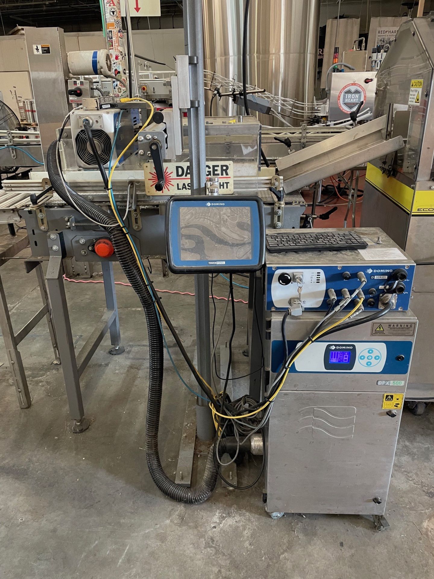 Domino Model D120i, Serial No. S160551MG1111L Laser Coder With Fume Extractor and 4 | Rig Fee $350