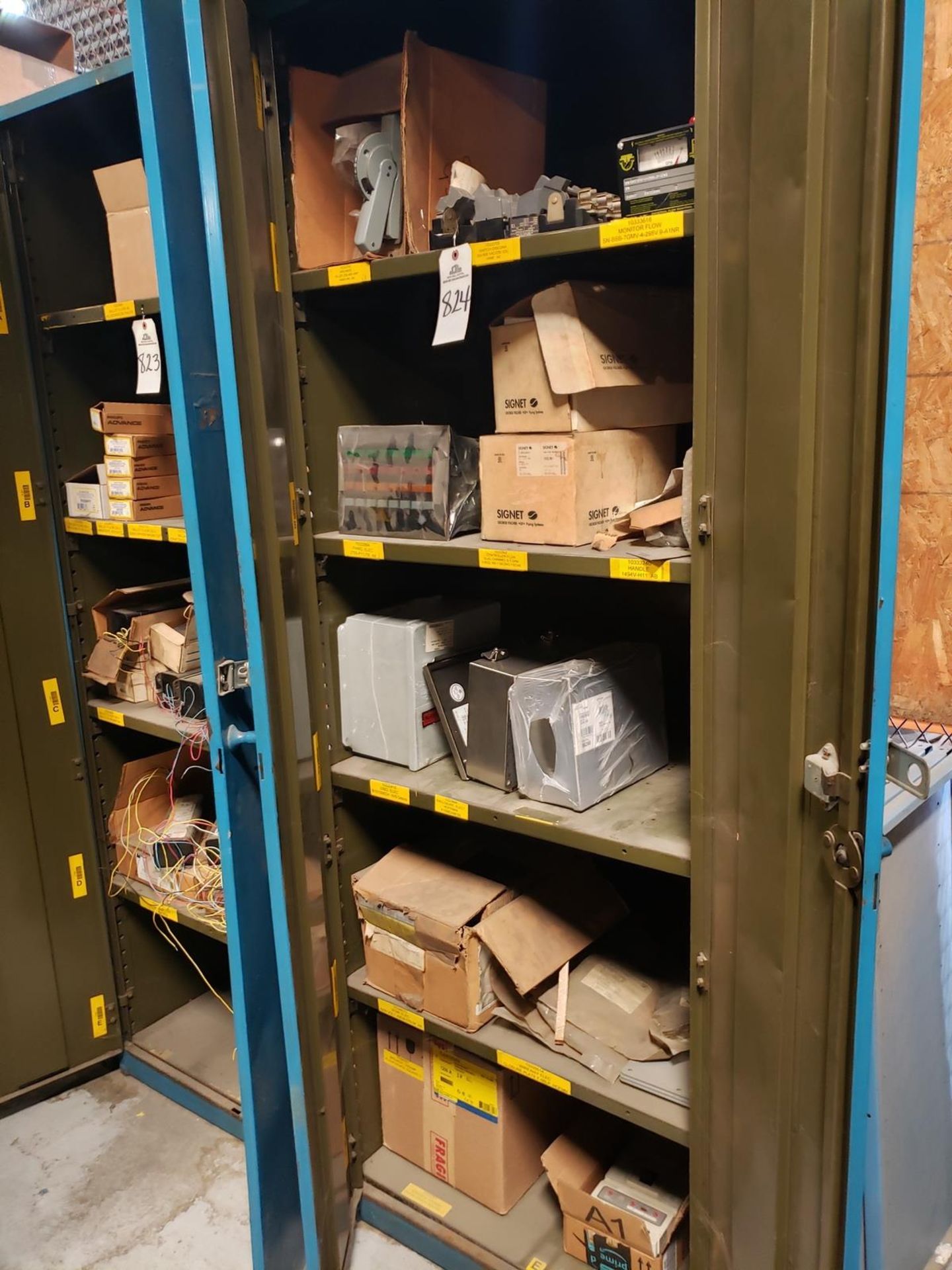 2 Door Storage Cabinet, W/ Contents | Rig Fee $125