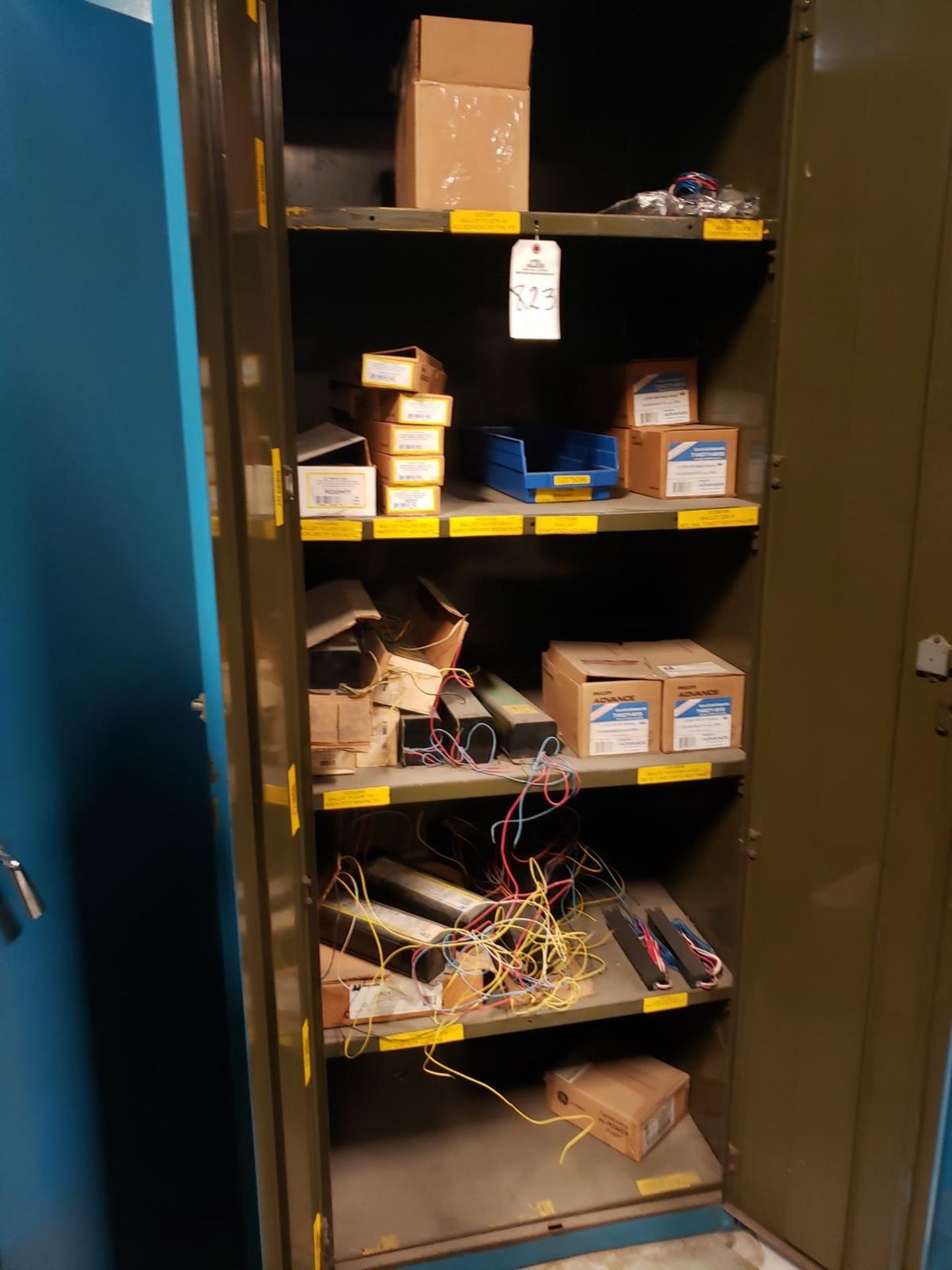 2 Door Storage Cabinet, W/ Contents | Rig Fee $185