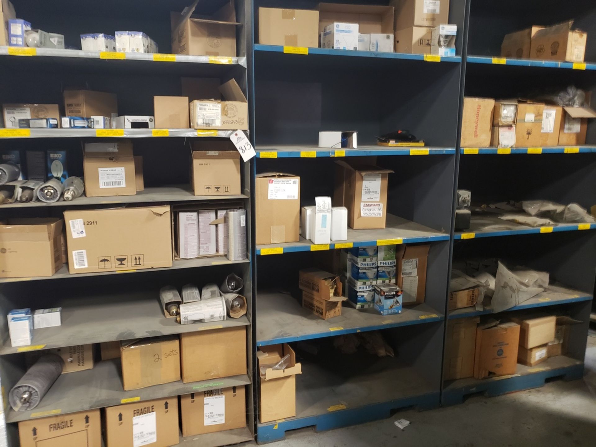 Contents of (3) Storage Shelf Sections, Spare Parts | Rig Fee $375