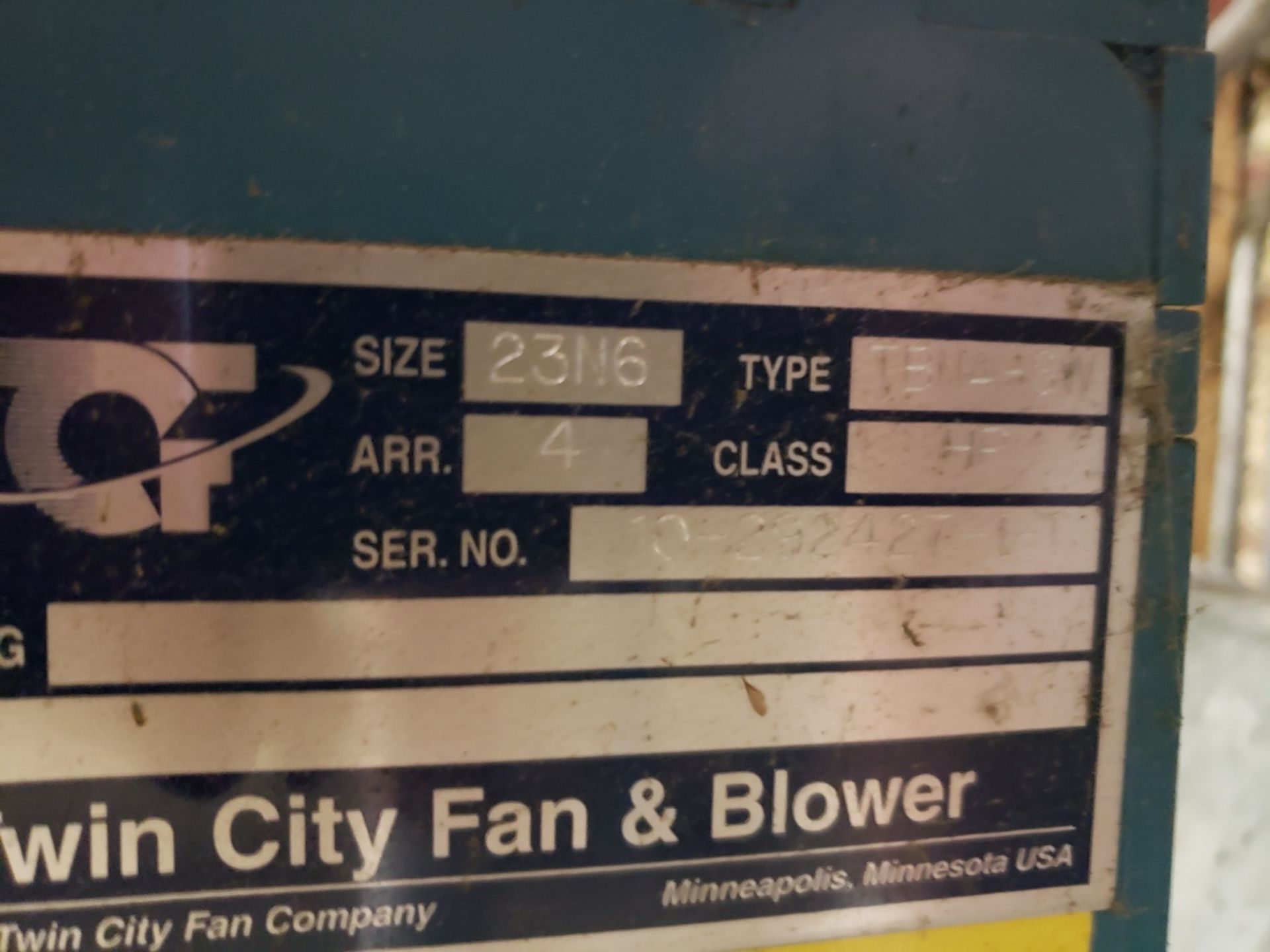 Twin City Fan&Blower, 23N6 | Rig Fee $375 - Image 2 of 2