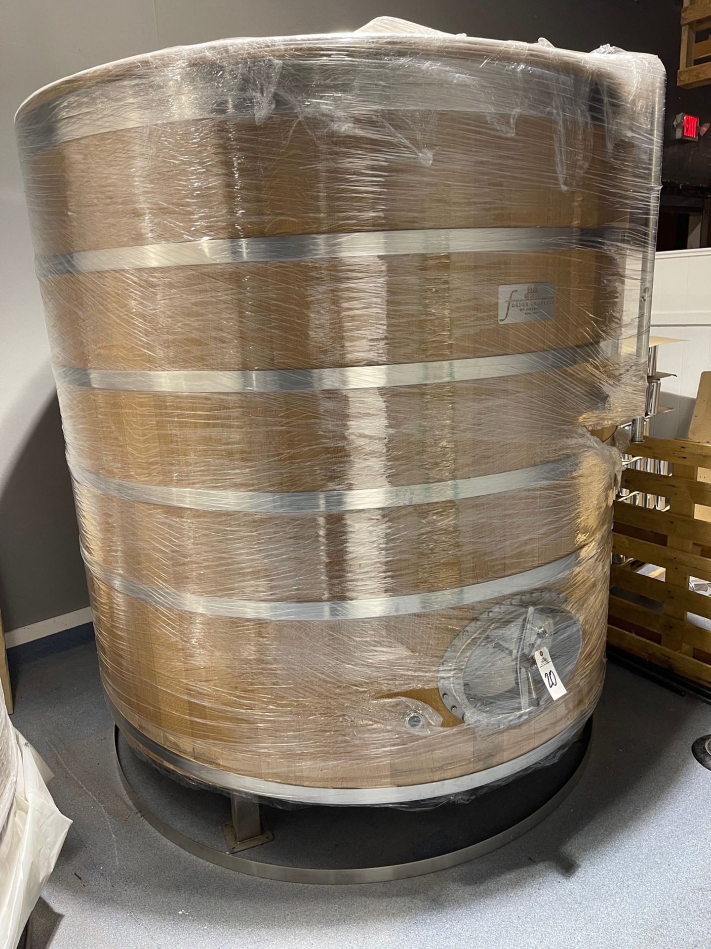 2018 Foedercrafters 40 BBL Foeder Tank (New) Approx. 7' Diameter and 7'6" O.H. | Rig Fee $700