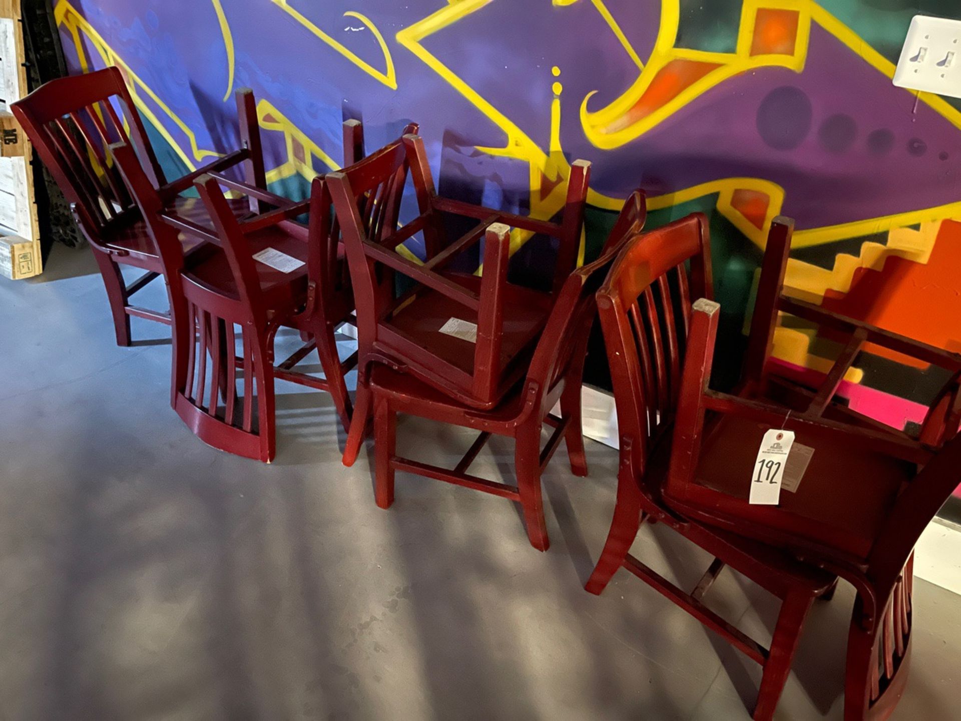 Lot of (7) Wooden Chairs | Rig Fee $25