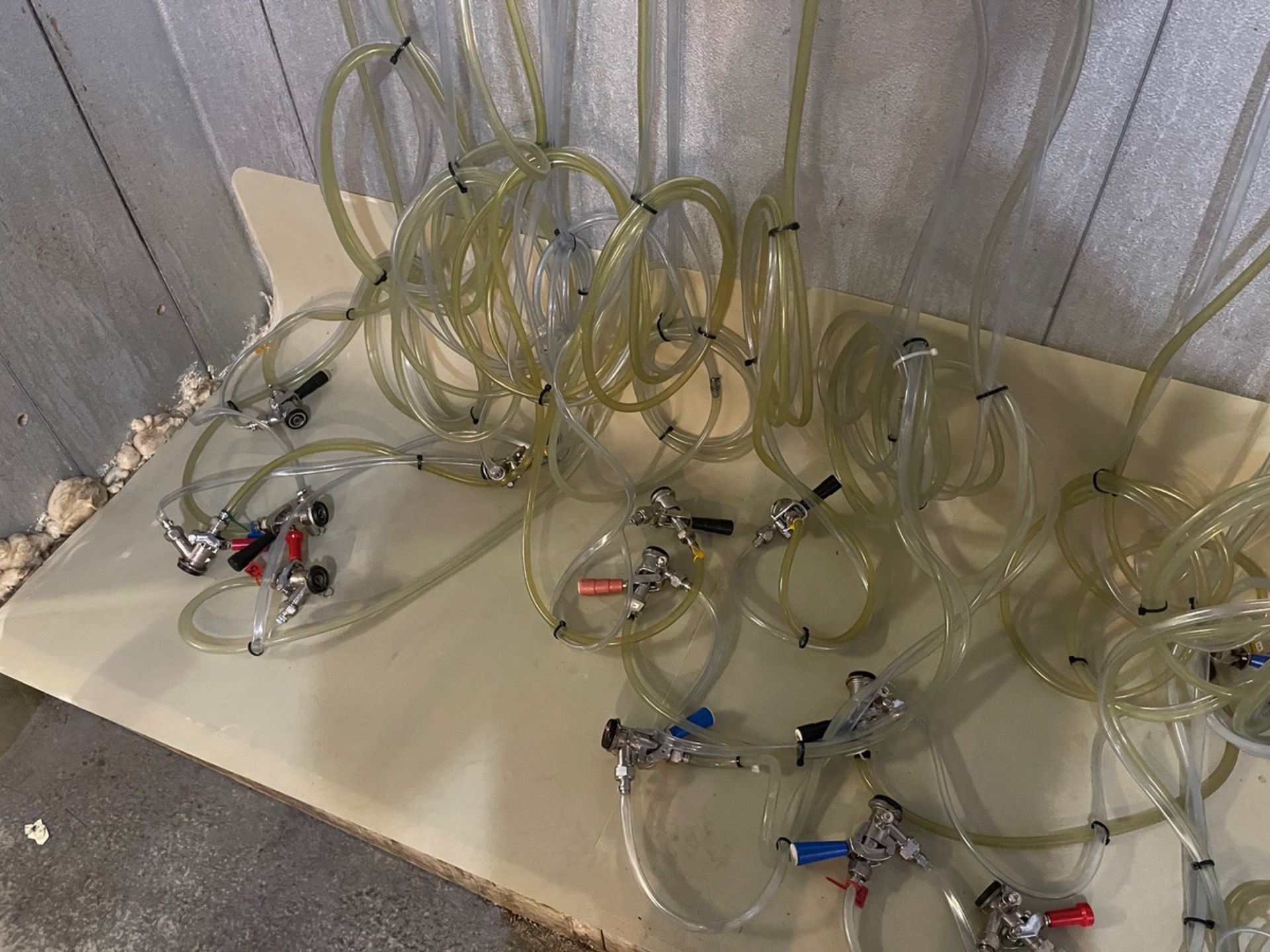 2014 Perlick 9 Head Bar Faucet Panel, Drip Tray, Rinser, All Attached Hoses, Gauges | Rig Fee $300 - Image 3 of 3