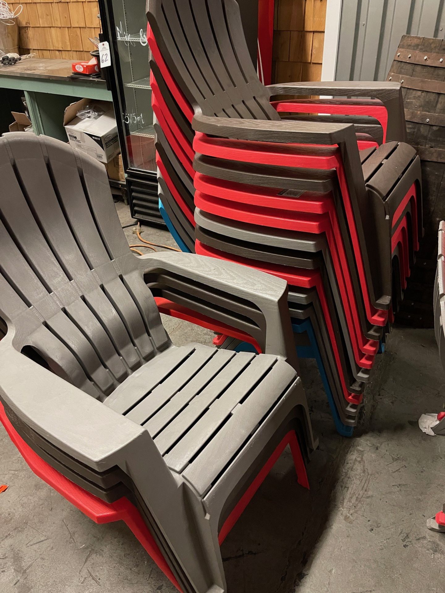 Lot of (9) Adirondack Chairs | Rig Fee $25