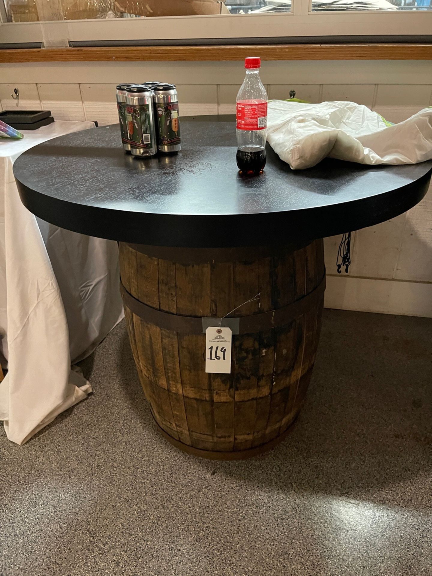 Barrel Table with 42" Round Top | Rig Fee $25