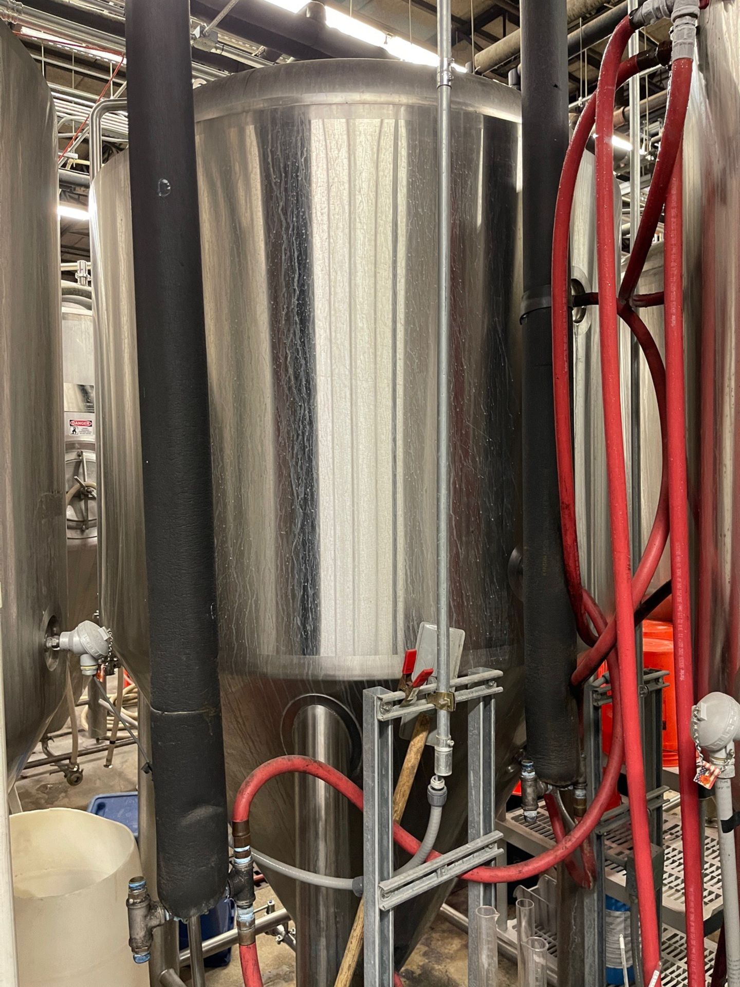 2013 ABS Commercial 20 BBL Fermentation Vessel, Cone Bottom, Glycol Jacketed, Mando | Rig Fee $800 - Image 2 of 2