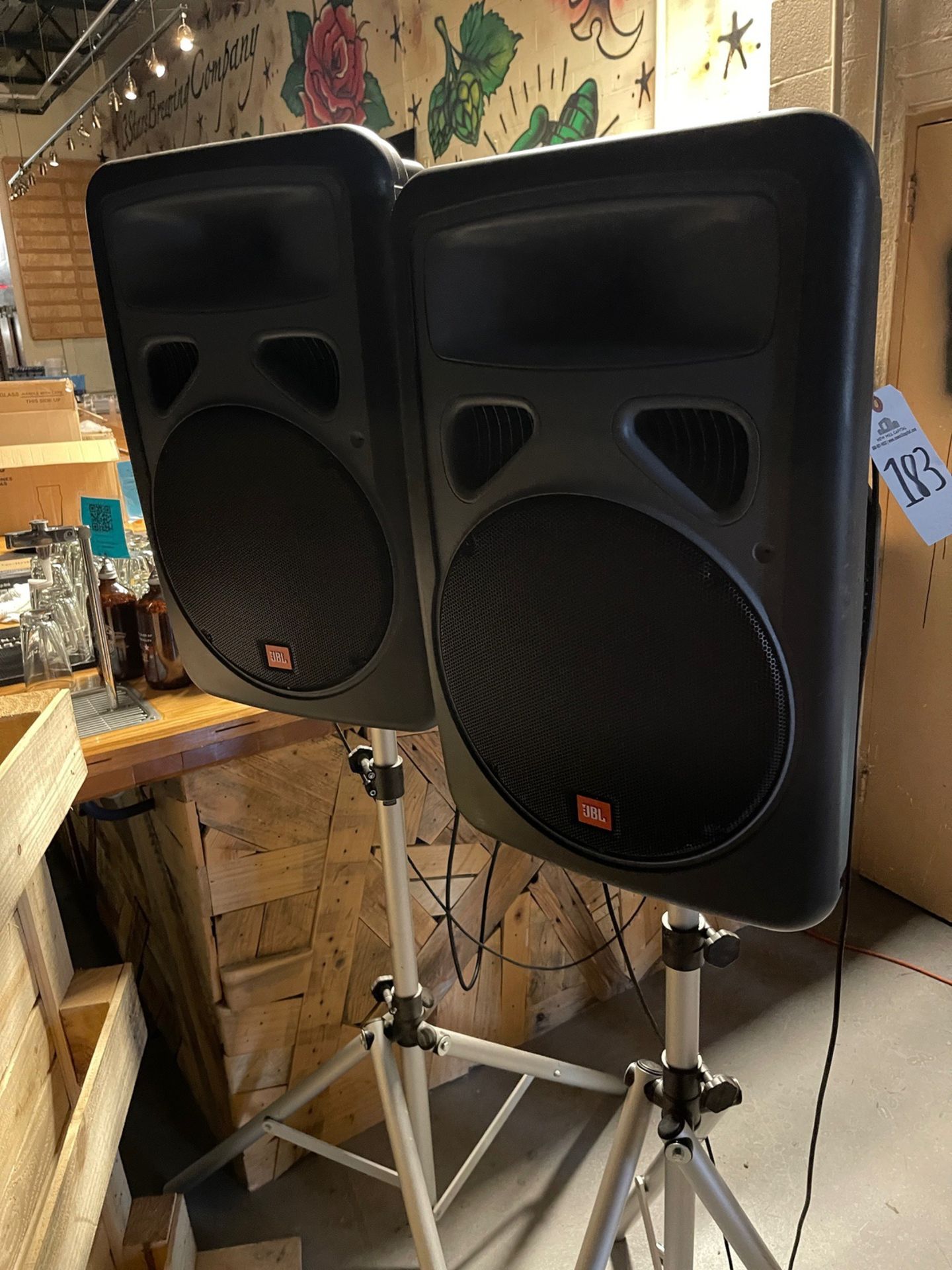 Pair of JBL EON Power 15 Speakers with Stands | Rig Fee $25