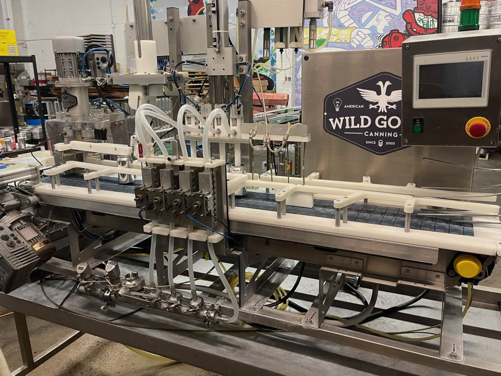 2016 Wild Goose 4-Head Canning Line, 35 cpm, 12oz and 16oz Rinse Cage | Rig Fee $500