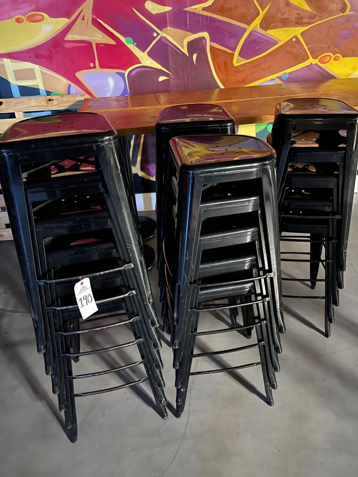 Lot of (20) Black Barstools | Rig Fee $25