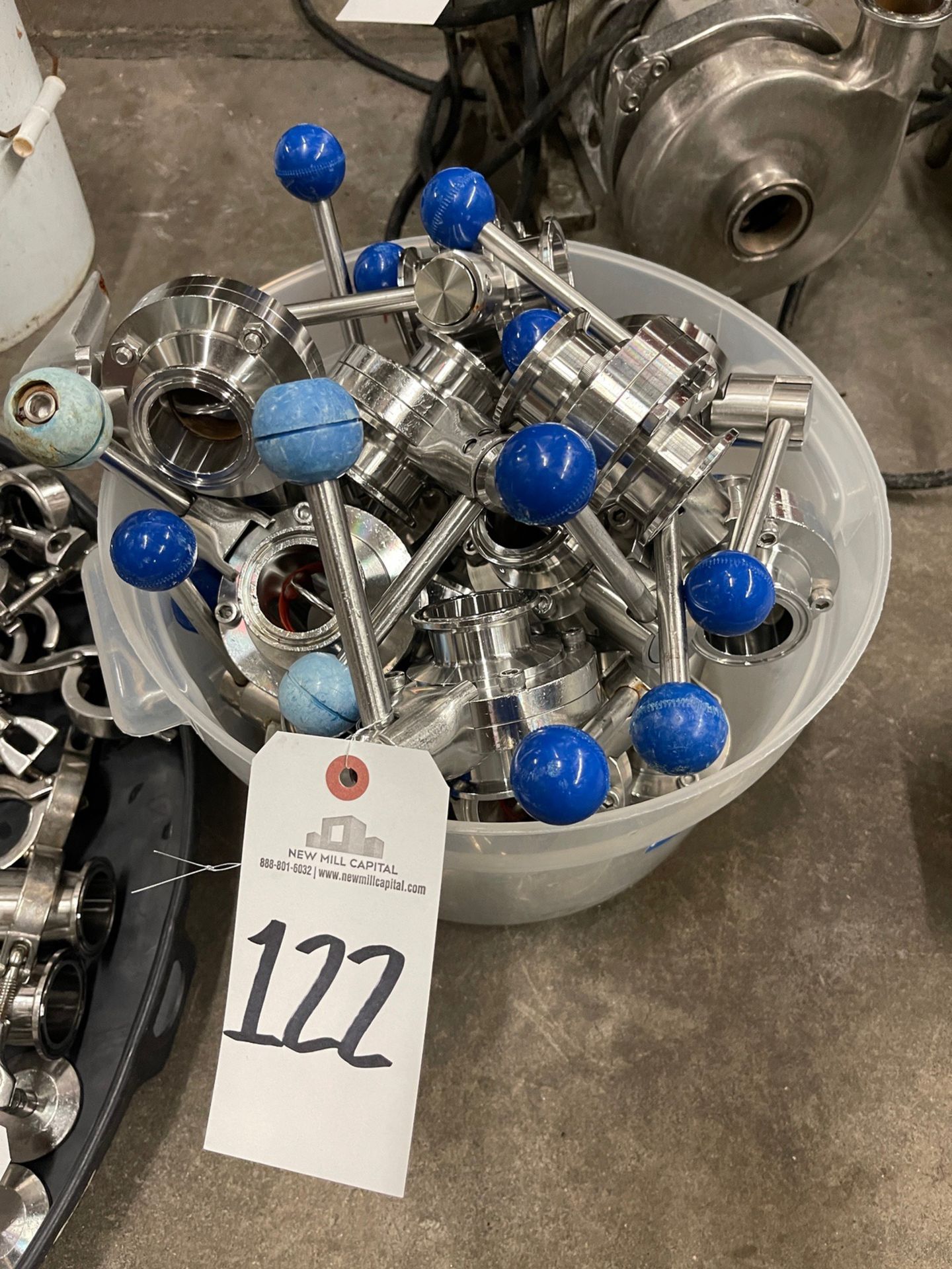 Bucket of Butterfly Valves, Approx. Qty. 20 | Rig Fee $10