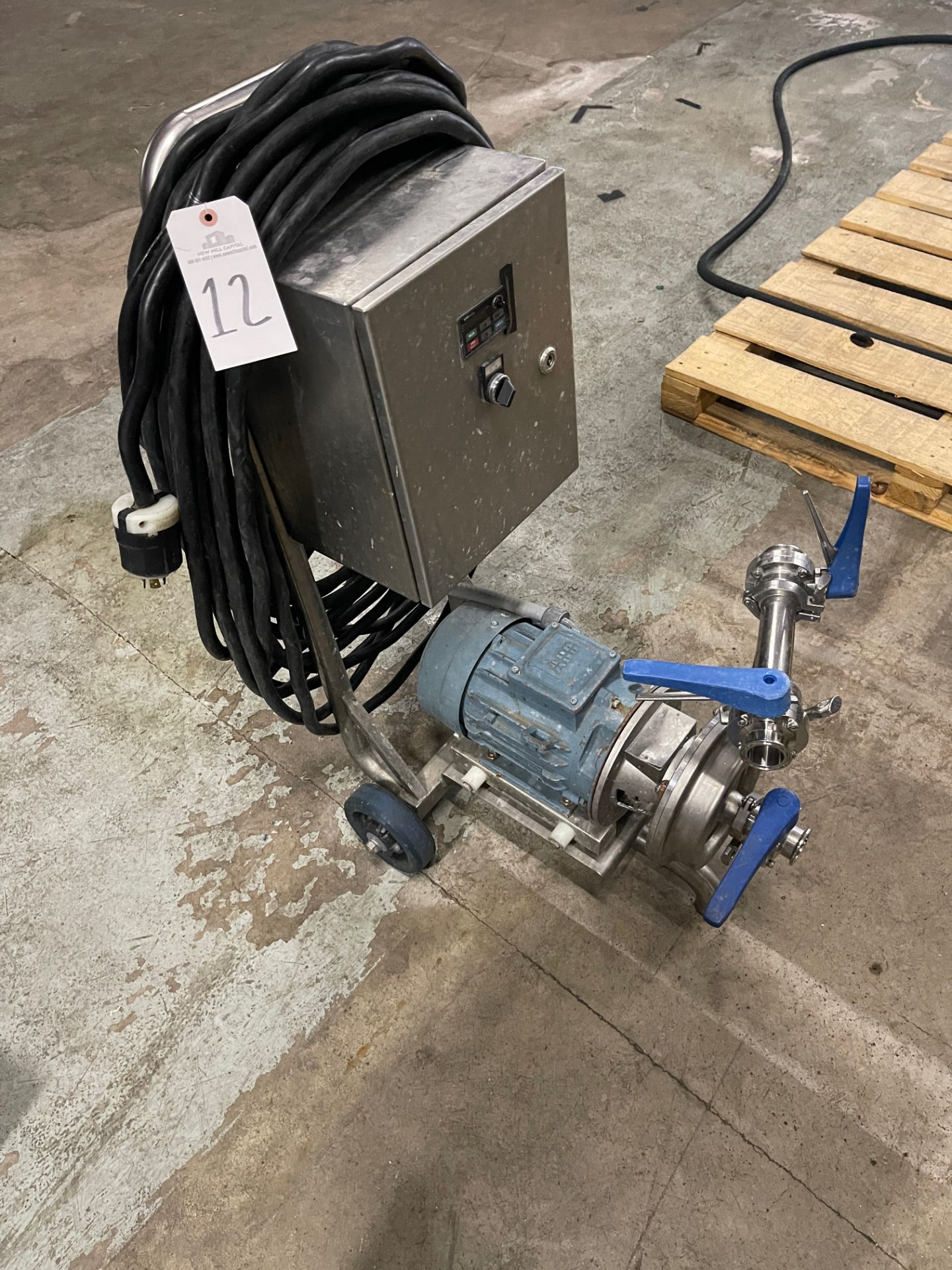 ABB CIP / Washdown Pump on Cart | Rig Fee $50