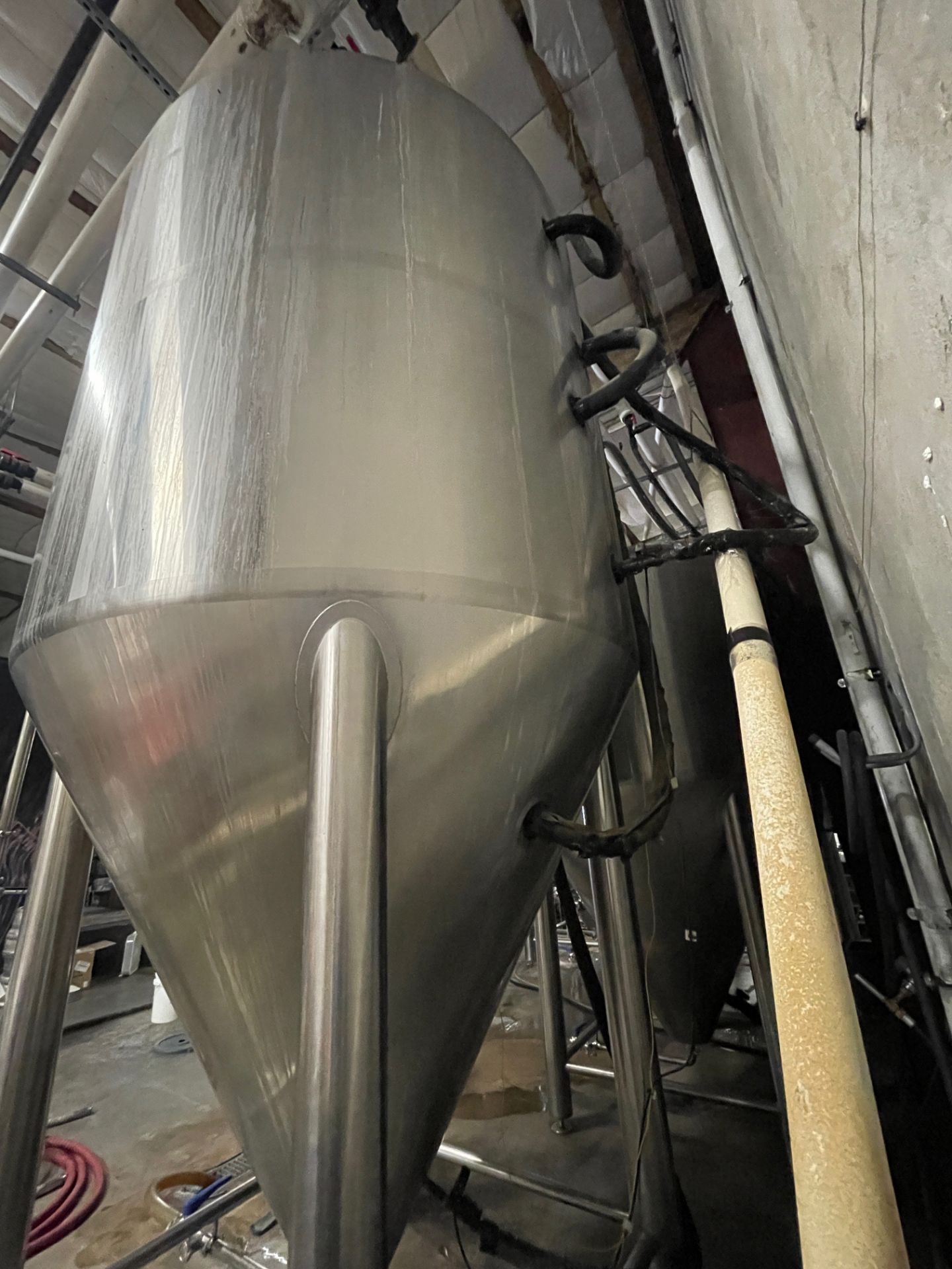 2016 Deutsche Beverage 60 BBL Fermentation Tank, Cone Bottom, Glycol Jacketed, Mand | Rig Fee $3200 - Image 4 of 4