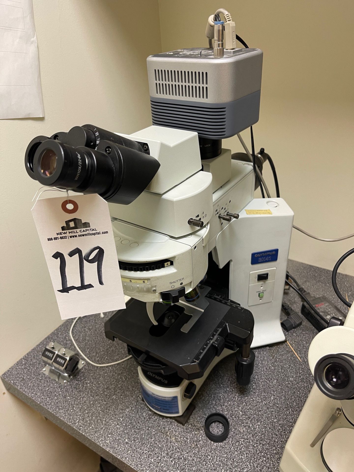 Olympus BX41TF Microscope with Prior Lumen 200 Light Source, (Camera Not (Located | Rig Fee See Desc