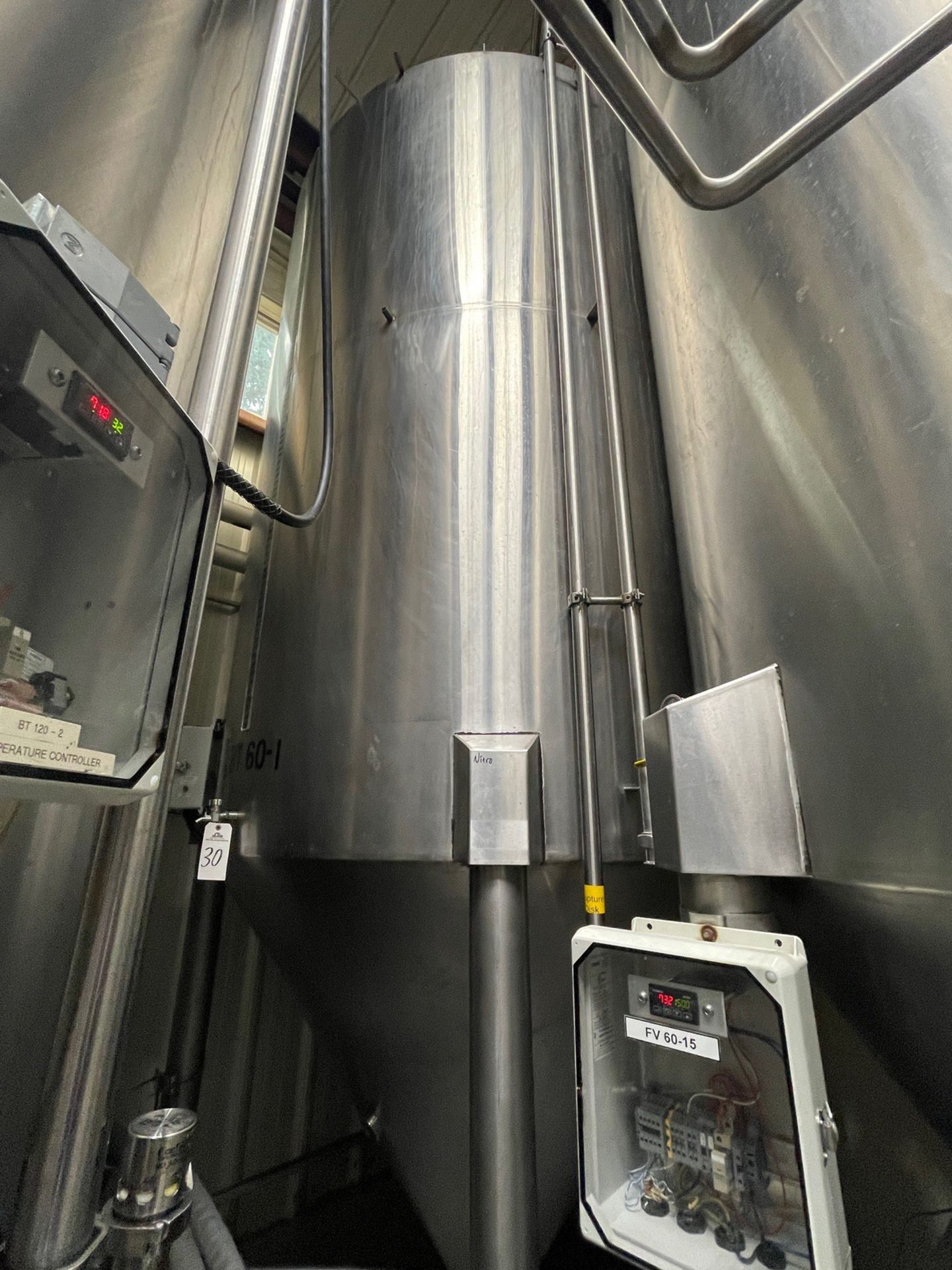 Specific Mechanical 60 BBL Unitank Fermenter, Cone Bottom, Glycol Jacketed, Tempera | Rig Fee $1300