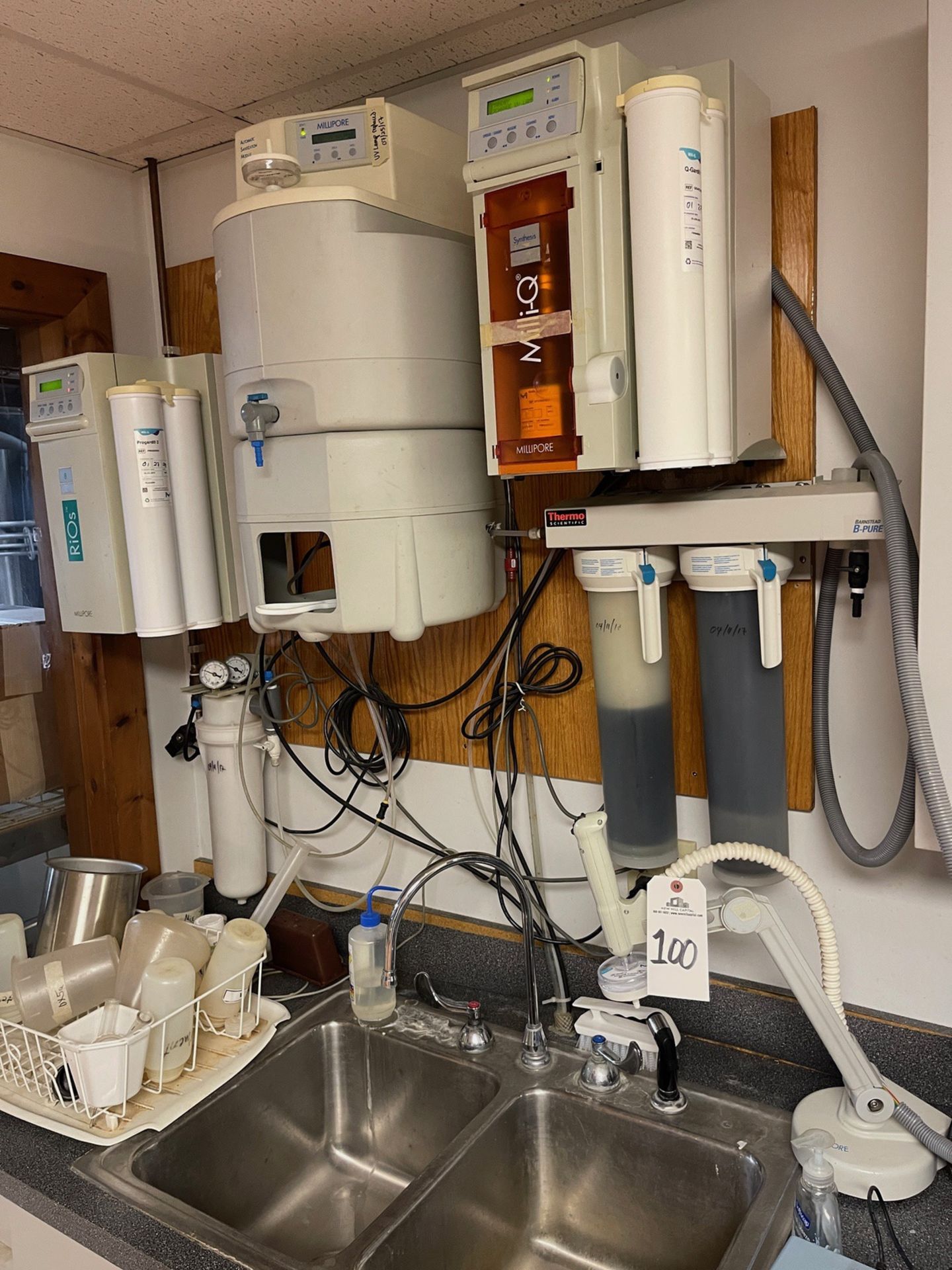 Millipore Rios Water Filtration System with Millis Q Synthesis System, Barnstead B | Rig Fee $100