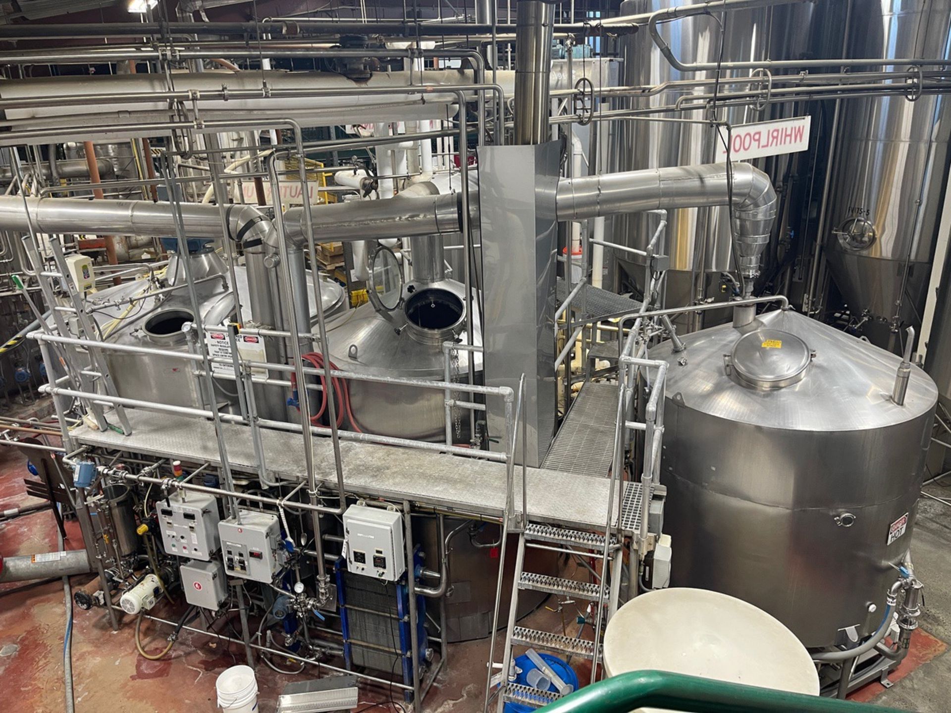 DME 60 BBL 4-Vessel Brewhouse Consisting of Mash Tun, Lauter Tun, Direct Fired Ket | Rig Fee $22000