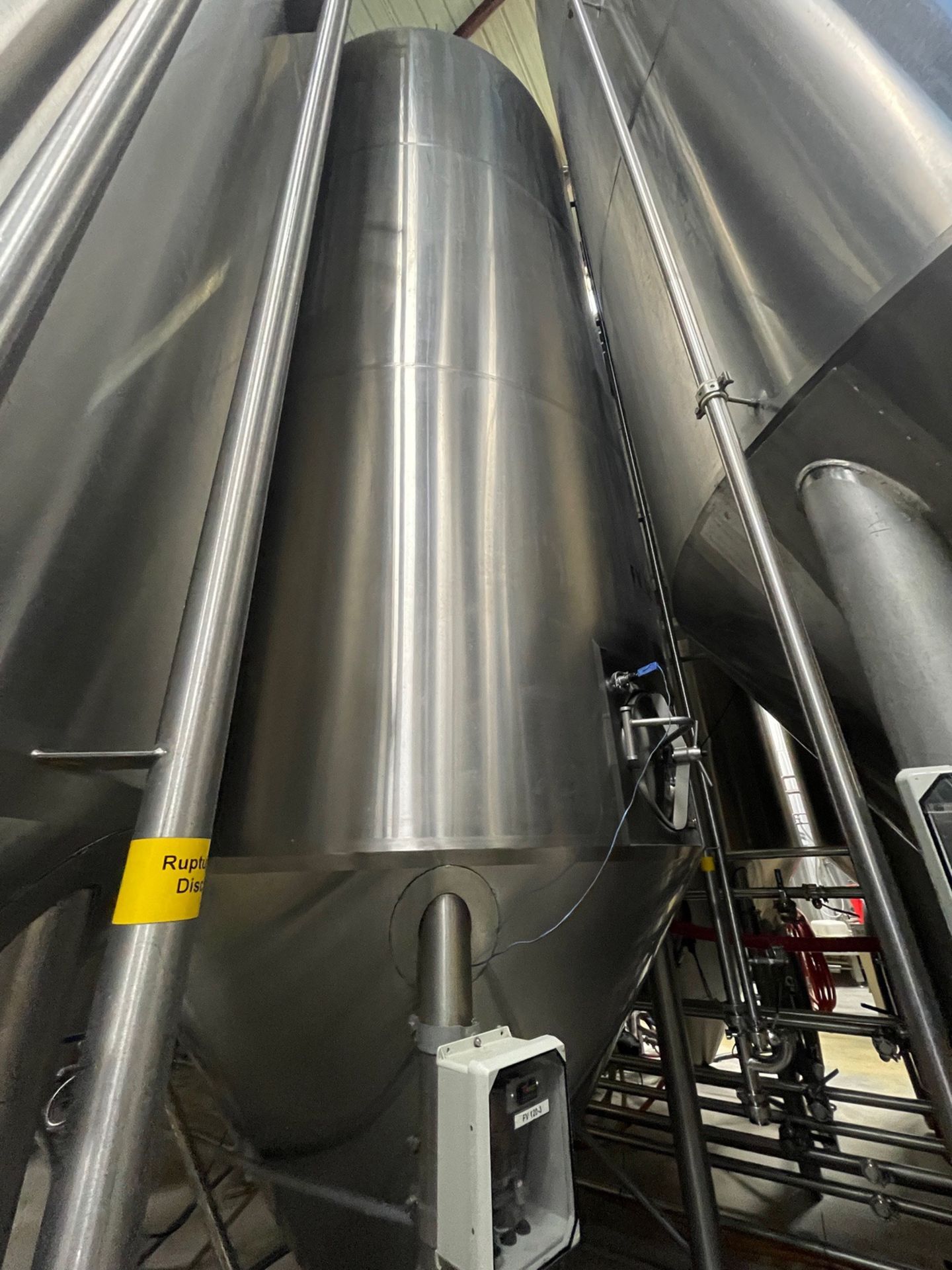 Specific Mechanical 120 BBL Unitank Fermenter, Cone Bottom, Glycol Jacketed, Tempera | Rig Fee $2650